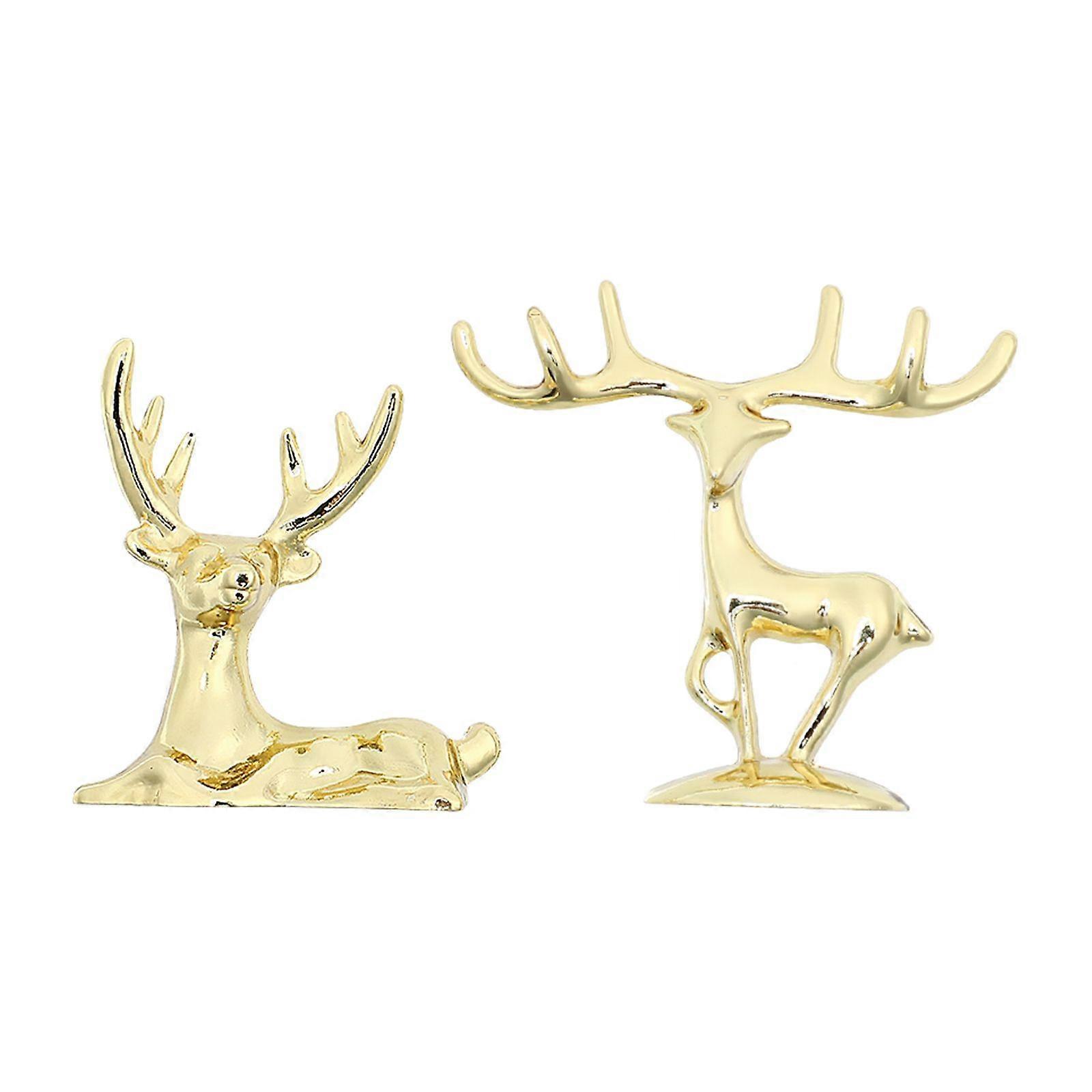 2pcs Golden Elk Pot Lid Handles Creative Holding Knobs Cookware Accessories Kitchen Supplies