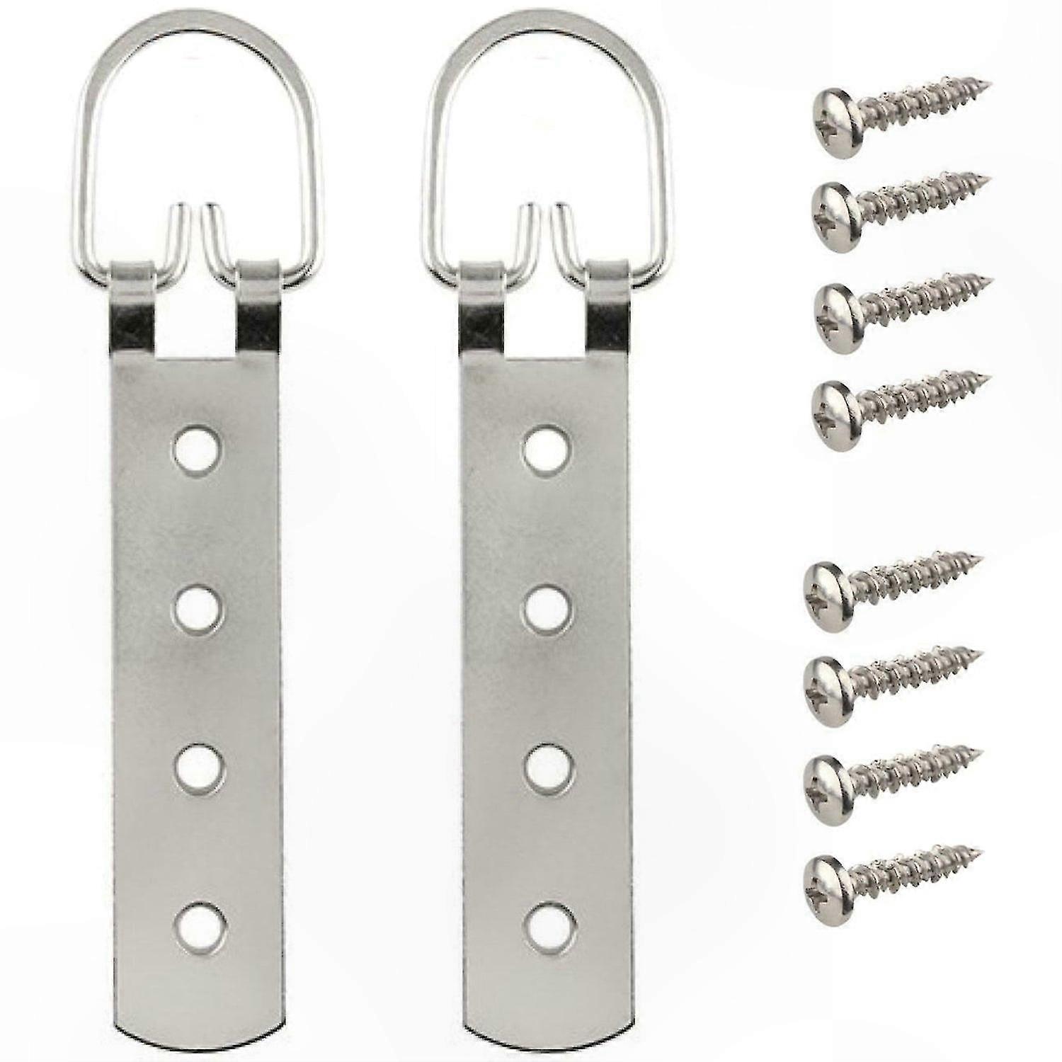 Durable D Ring Strap Hanger for Heavy Loads, 2 Pack, 90kg Capacity