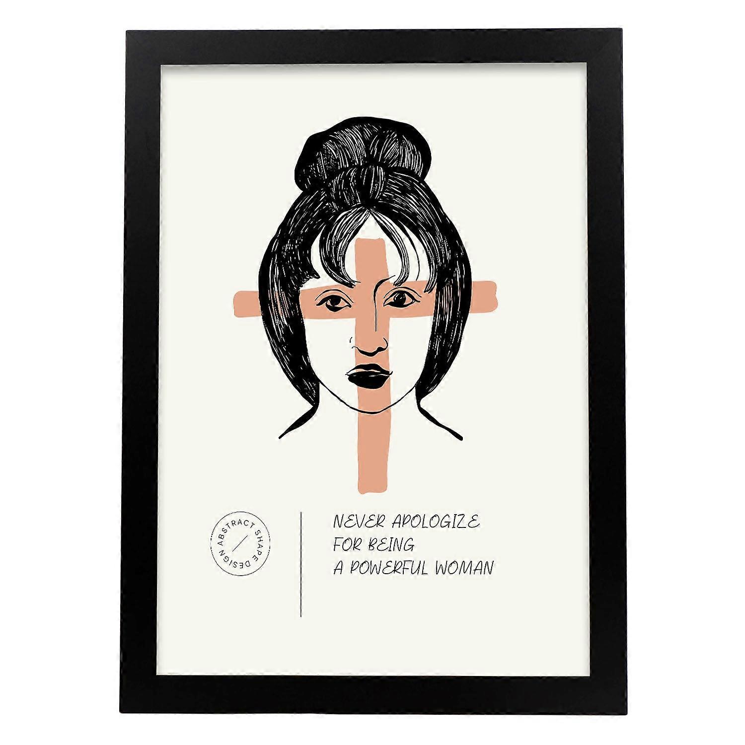 Kraftig kvinneplakat