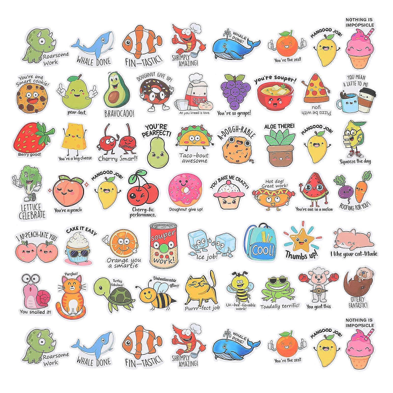 Waterproof Bag Stickers Small Rectangular for Children Assorted Color Seal Envelopes 100Pcs