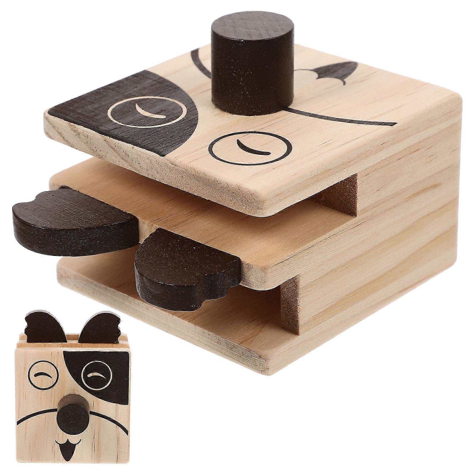 Animal Glasses Holder Multipurpose Desktop Organizer Suitable for Teachers and Kids Wooden Multi Color with 1Set