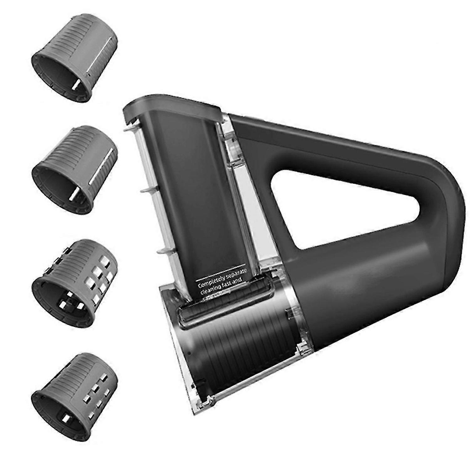Electric Cheese Grater Portable Salad Maker with 4 Different Shapes of 40W Electric Rotary Sl