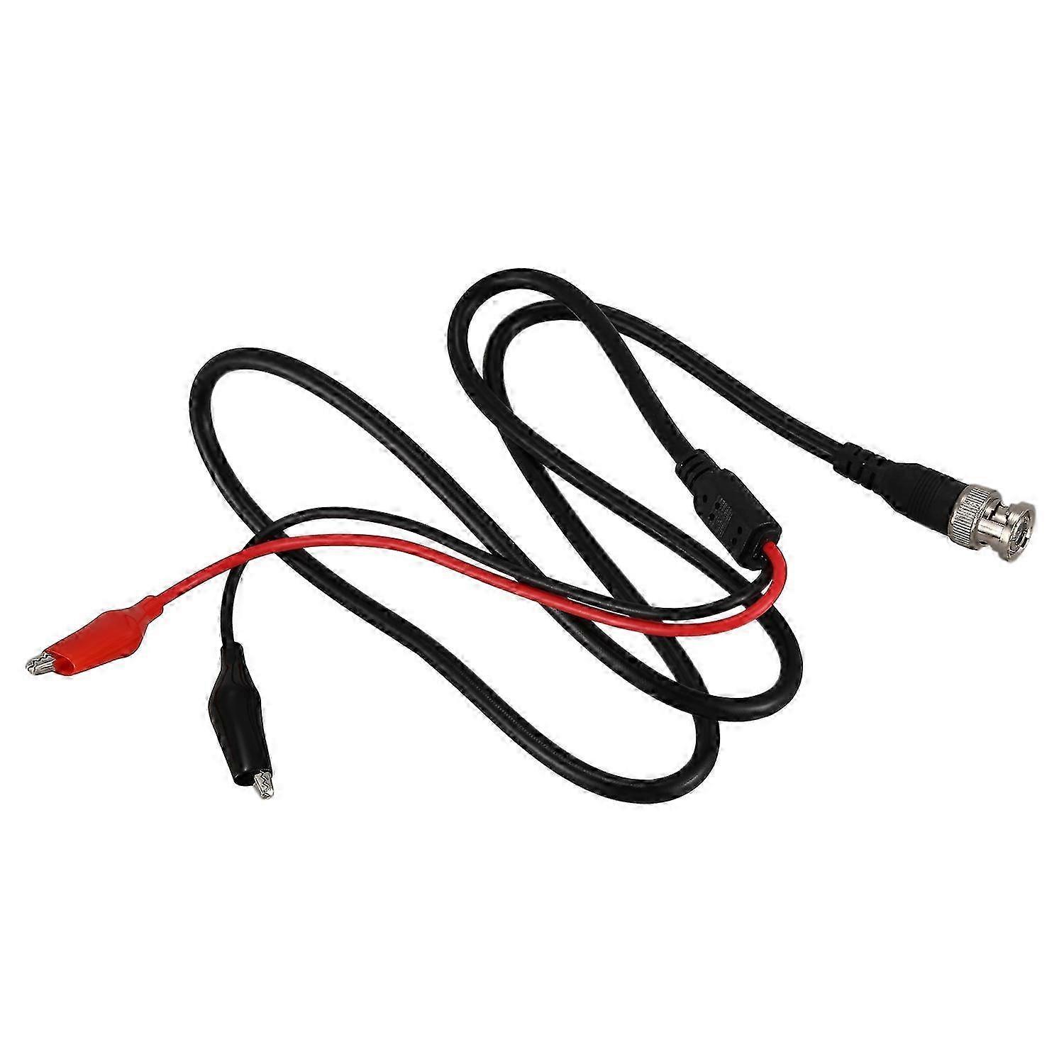 P1011 BNC Q9 Male Double Dot Crocodile Oscilloscope Lead Test Probes Cable 1M