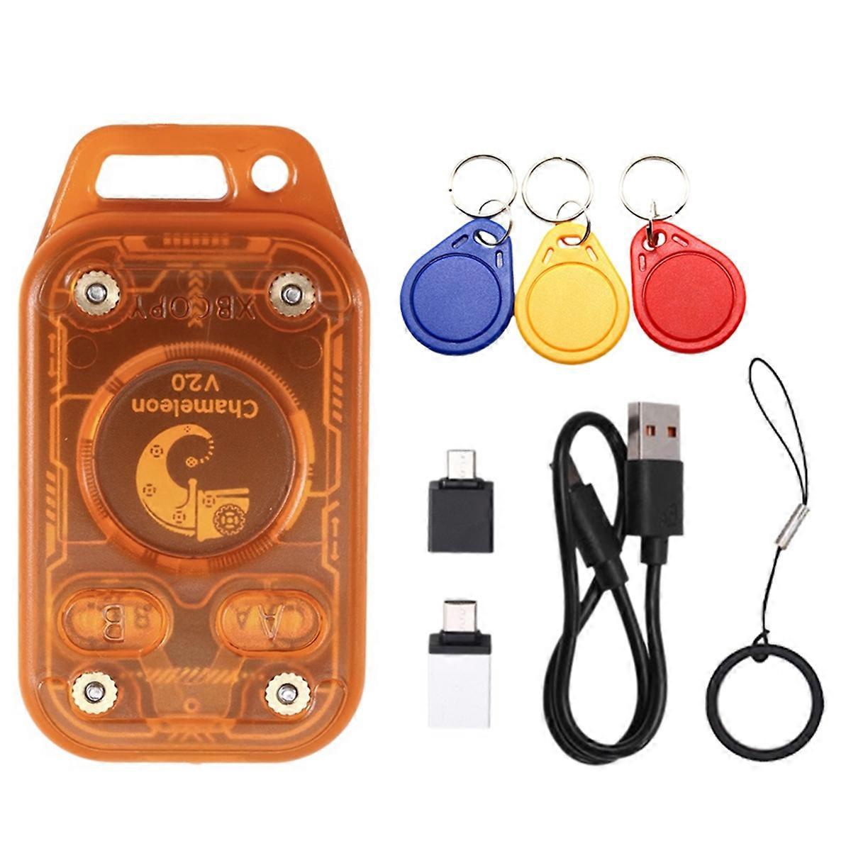 Chameleon V2.0 RFID Smart Chip Duplicator Chameleon Ultra Reader Emulator+3XUID Keychain 125K 13.56