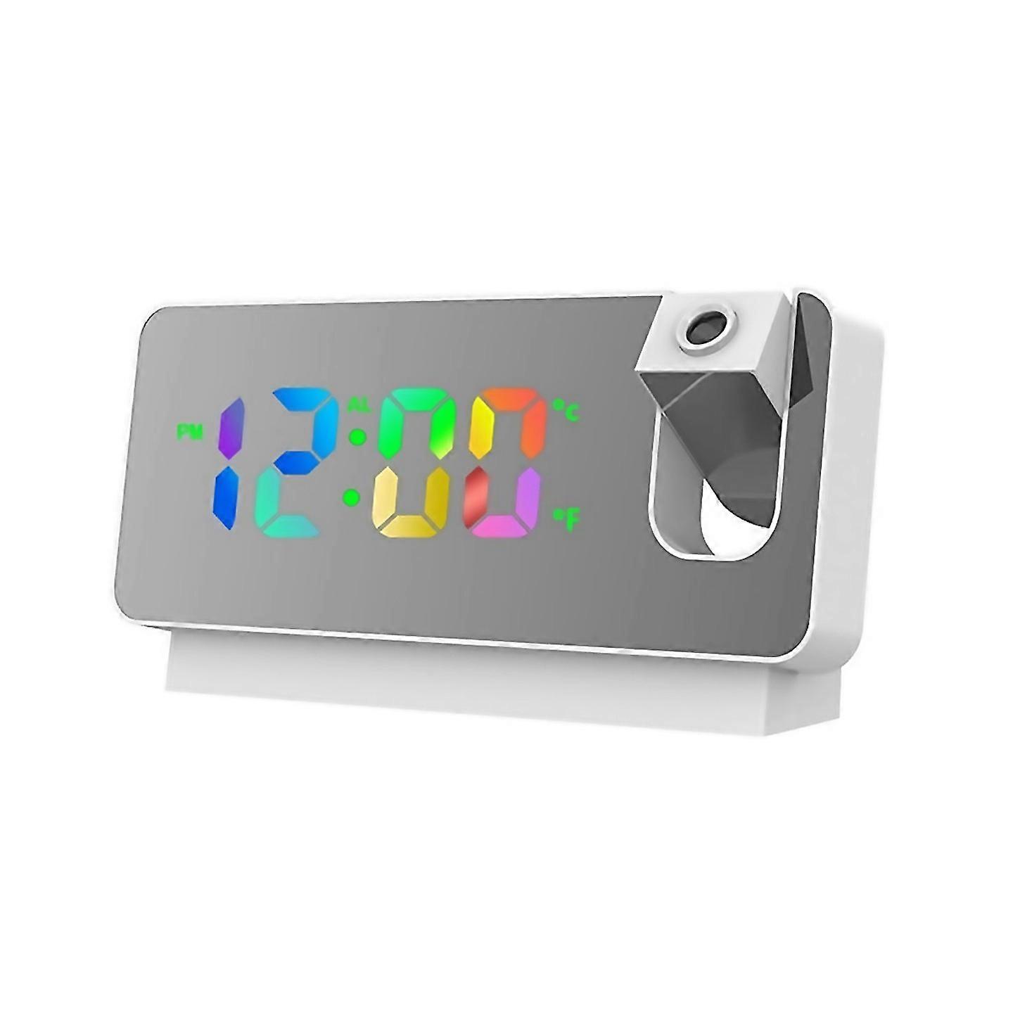 For Electronic Clock Led Large Screen Mirror Smart Alarm Clock Projection Small Alarm Clock