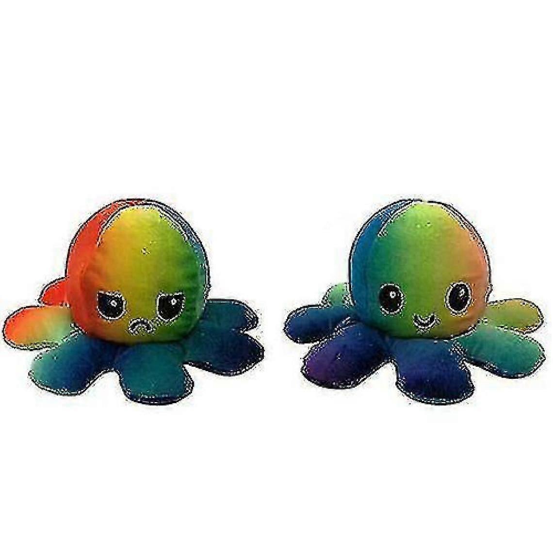 Soft Reversible Simulation Plush Pillow Rainbow Dolls