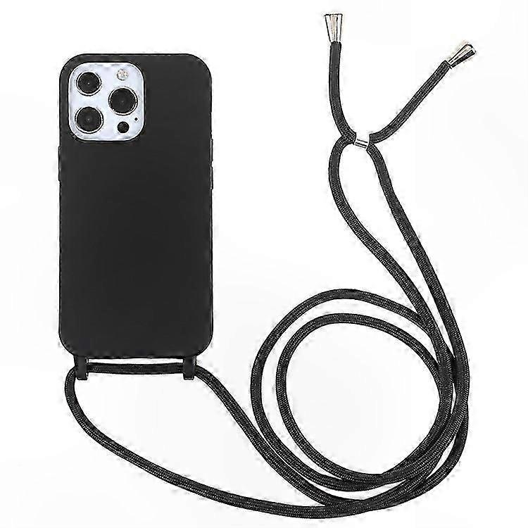 Compatible 16 Pro Max Case TPU Soft Shockproof Phone Cover with Adjustable Lanyard