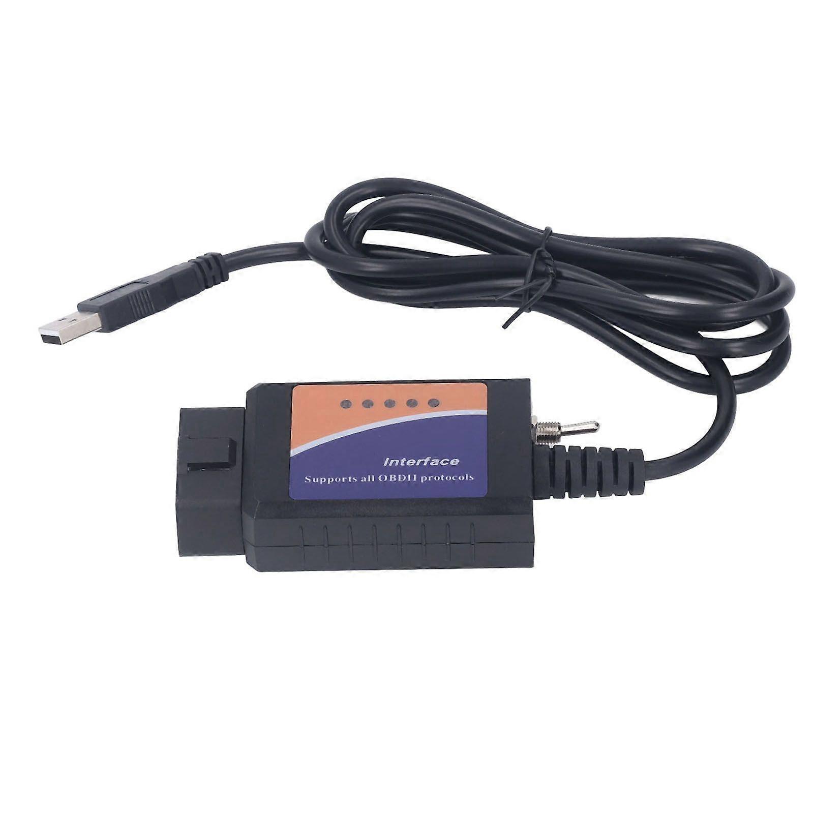 أداة تشخيص السيارة ل ELM327 PIC18F25K80 FTDI مع دعم القرص المضغوط استبدال بروتوكول OBD2 للتركيز