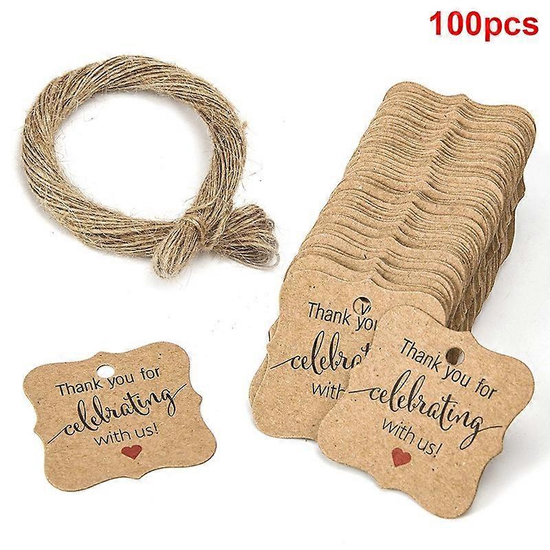 Wrapping Paper Label Practical Useful Labels Pack Rope Scrapbook Wedding Wrapping Cardboard