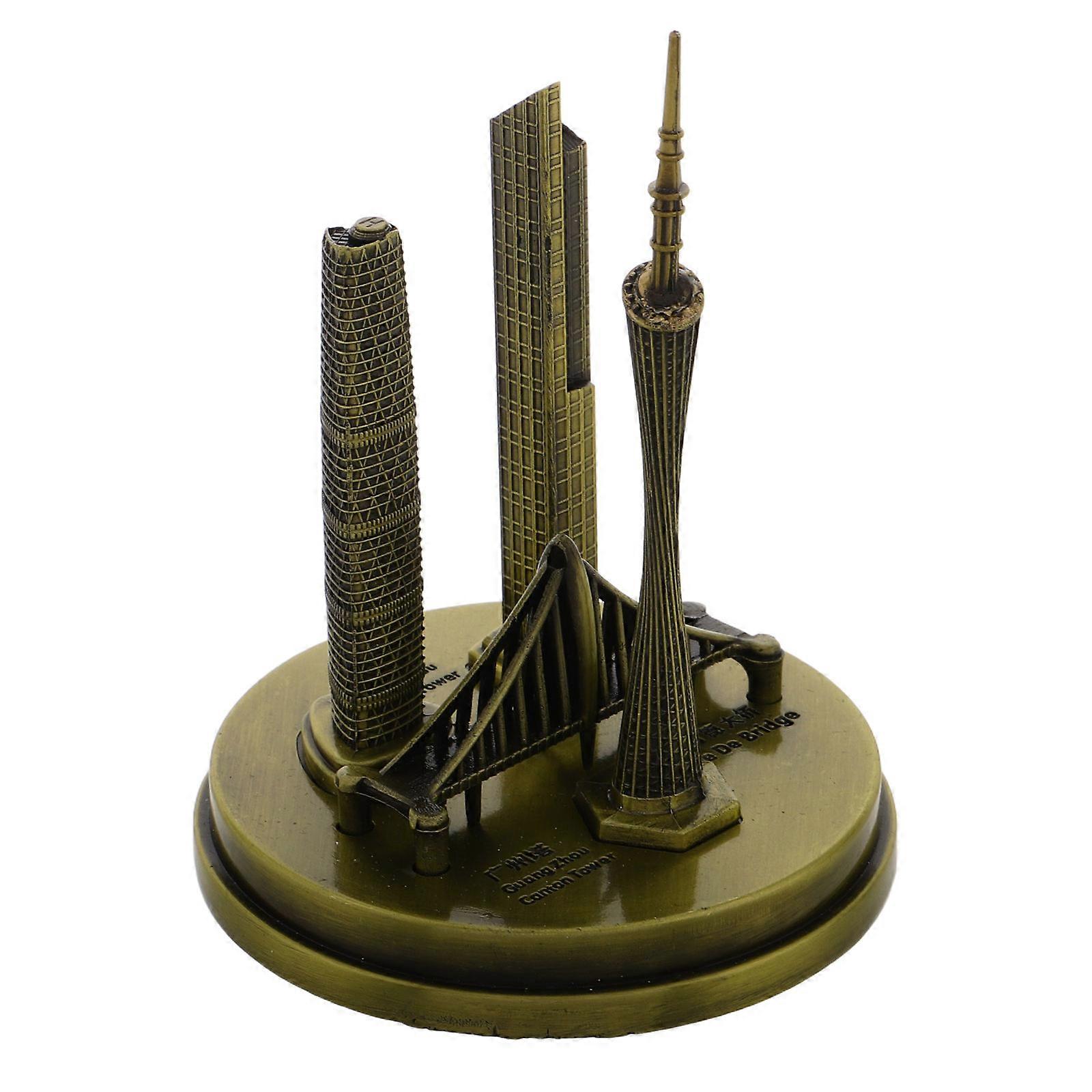 Miniature Model Ornaments Guangzhou Tower for Decoration 5Pcs Desktop Decor