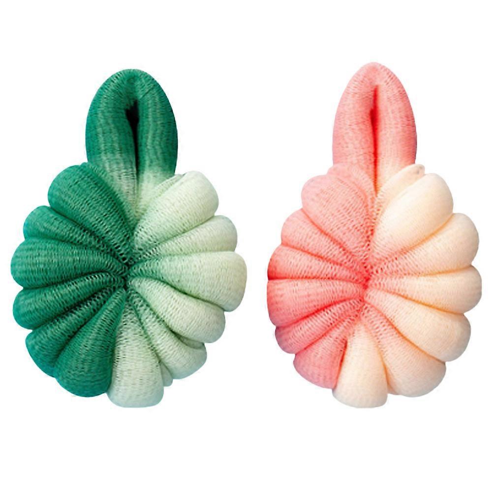Home Bath Scrubber for Home 2Pcs Mesh Bath Ball Assorted Color