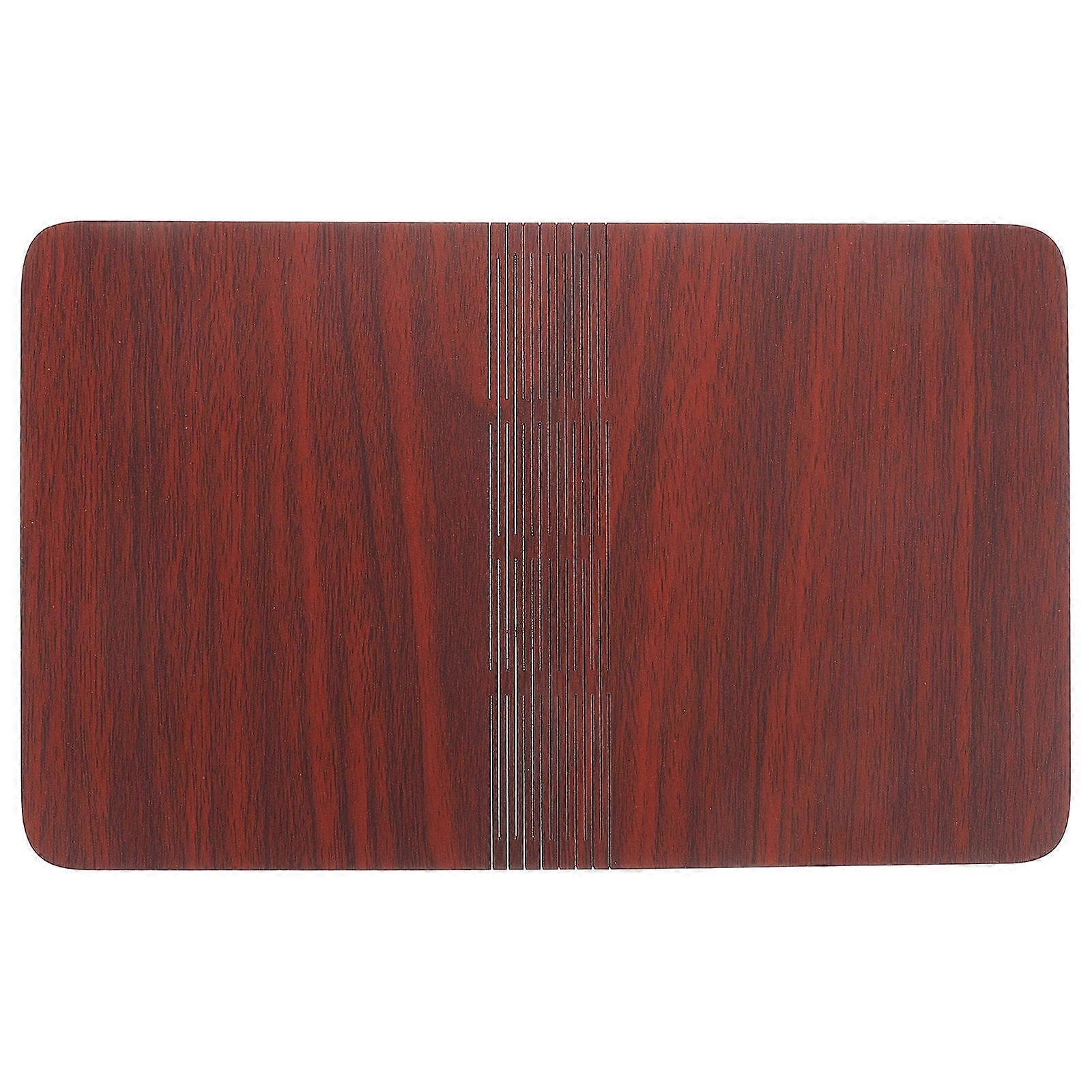 5Pcs Folding Book Light Wood Shell for DIY Supply Dark Red Material
