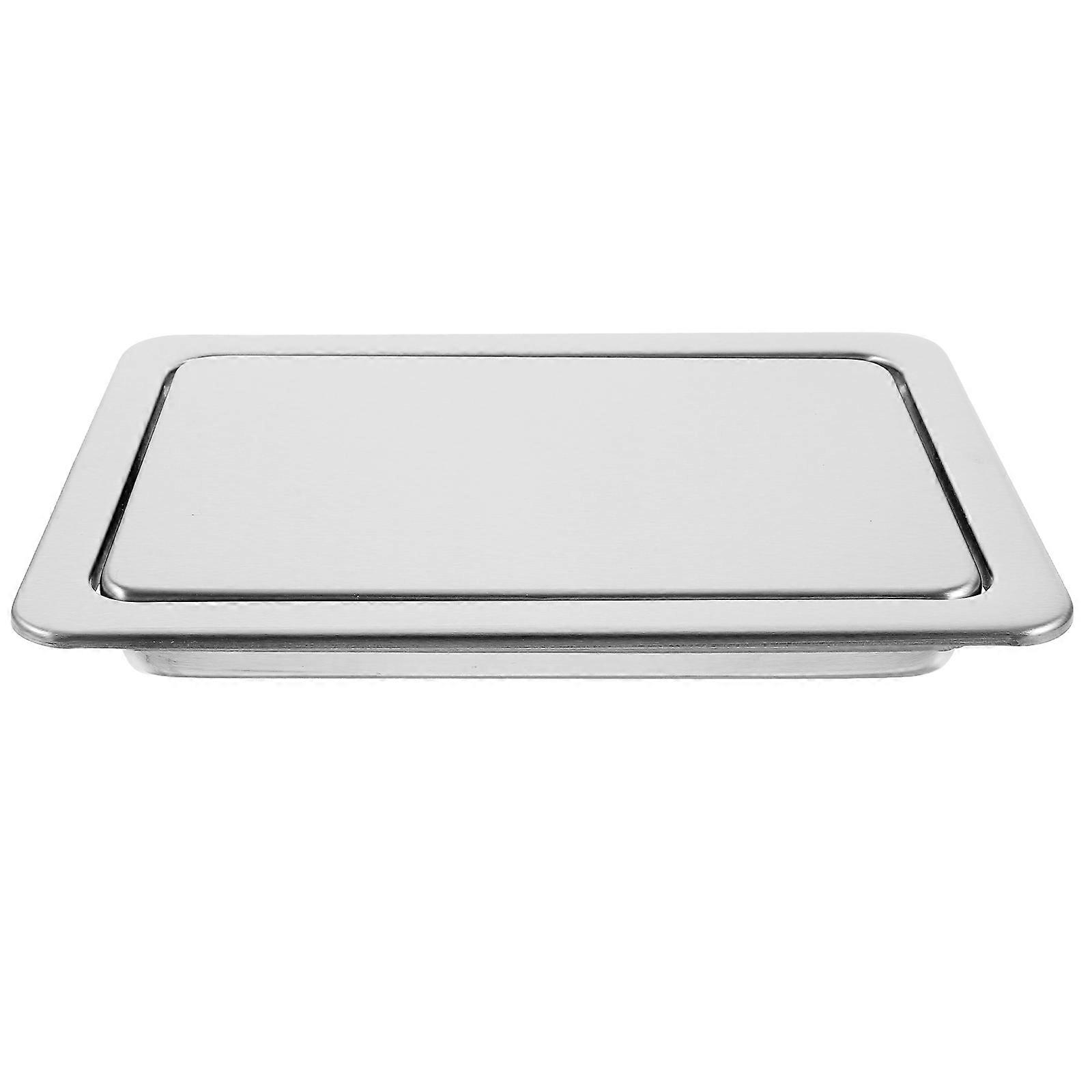 Flap Trash Can Lid Embedded Type with 6Pcs Stainless Steel Covers