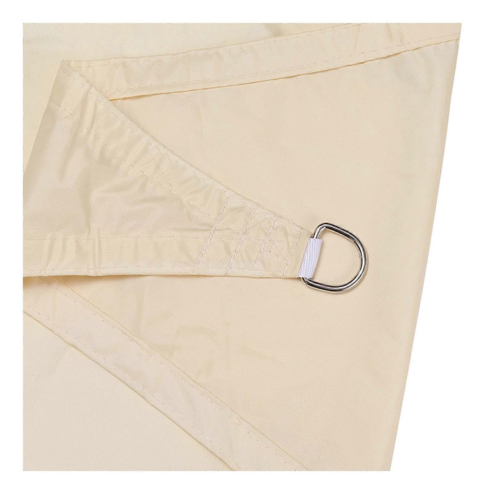 Sun Shade Sail Rectangle Waterproof Cream Shade Cloth For Outdoor Canopy With Rope 2m, 3m, 4m, 5m, 6m