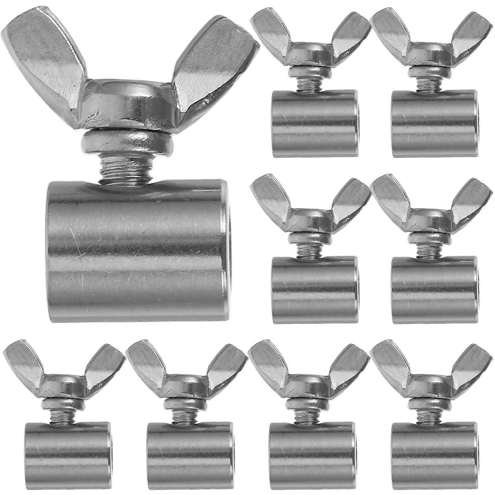 Hand Tightening Butterfly Buckle for Column Railing Stainless Steel 40Pcs