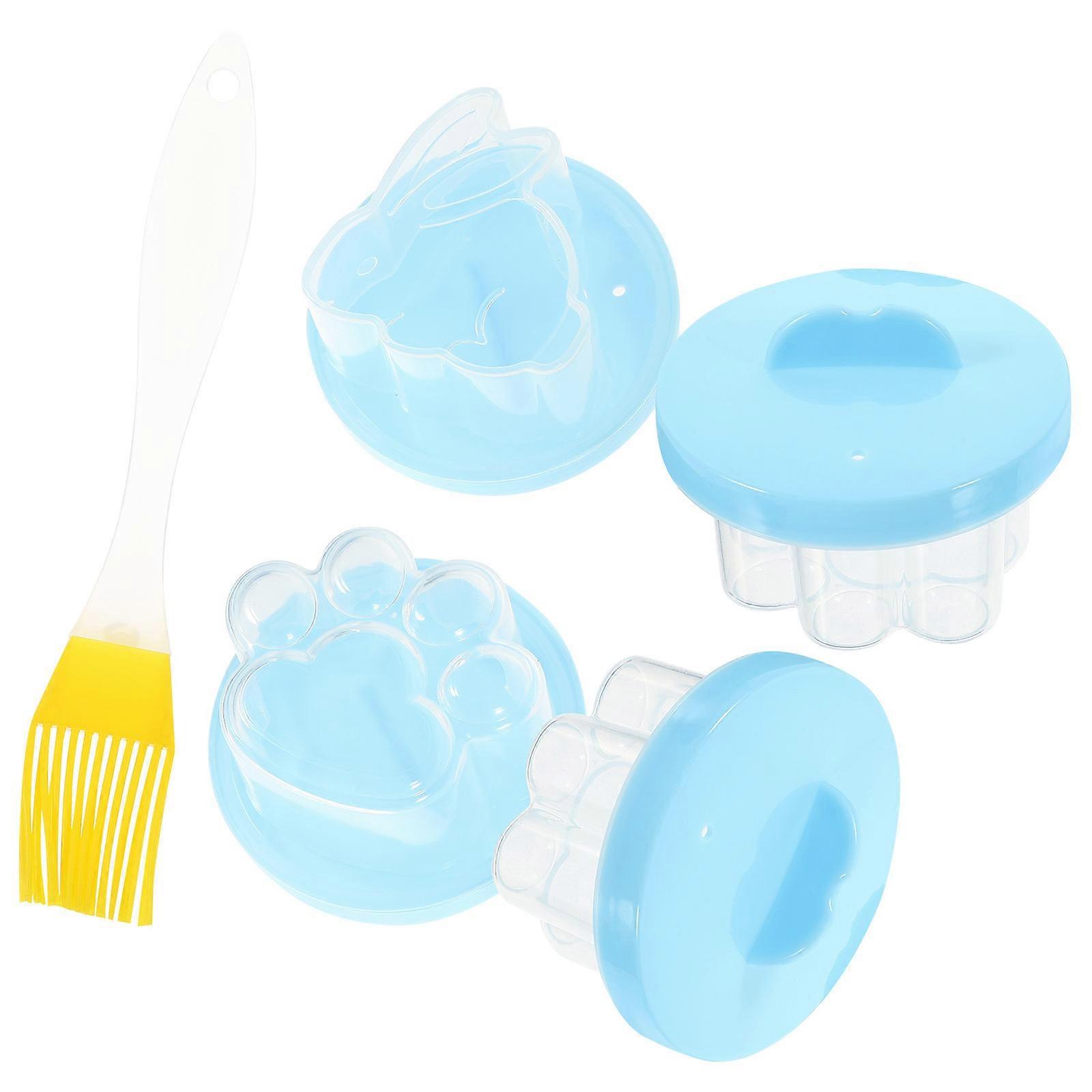 Mini Egg Cooker Steamed Egg Mold for Home Use 1Set Nonstick Cartoon Shape