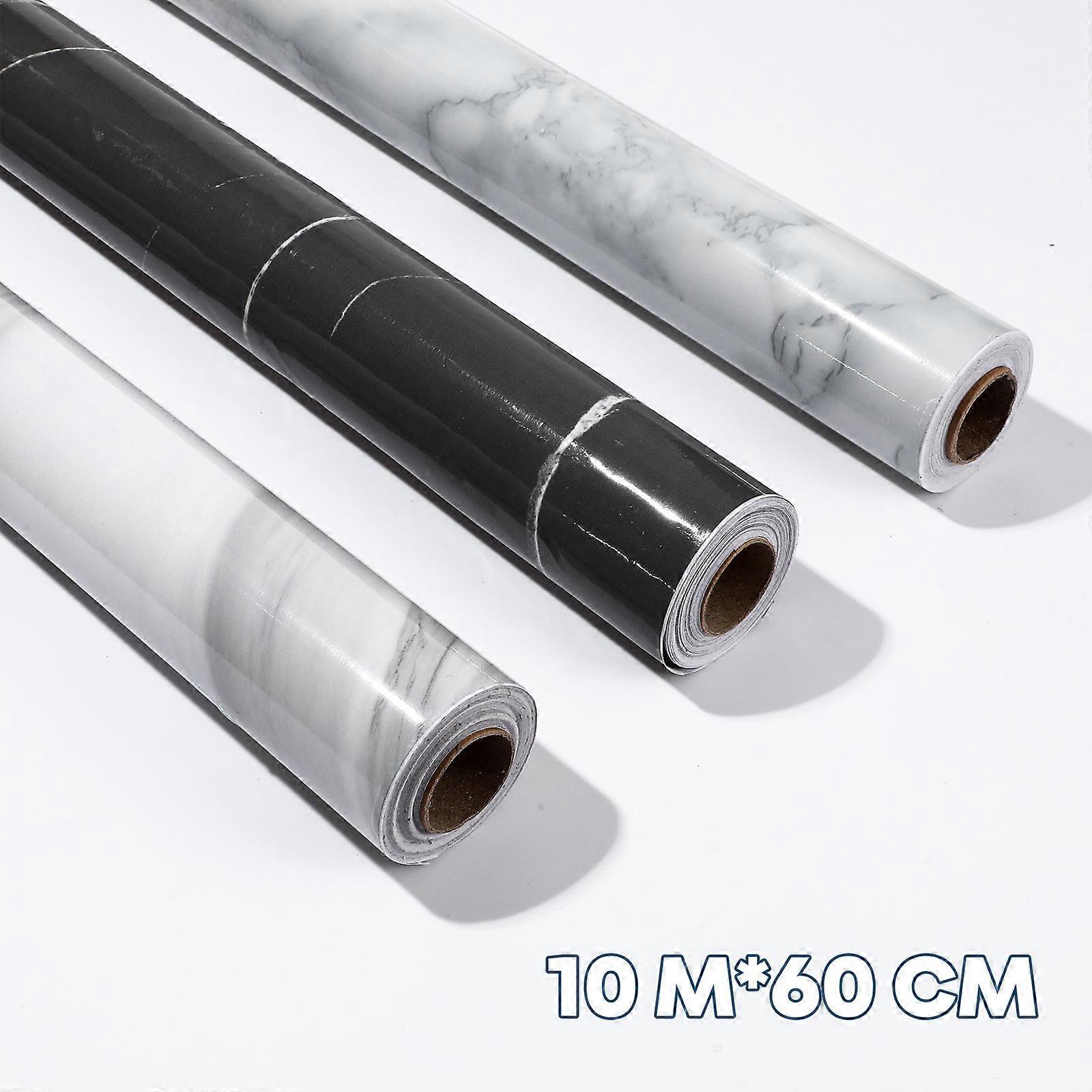 Marble Effect Wallpaper 4Set Suitable For DIY Projects Elegant White Self Adhesive For Walls And Furniture 60 Cm X 10 M