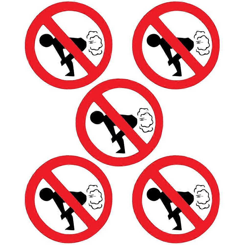 No Farting Warning Sticker Car Decal for Warning Use 15Pcs Set