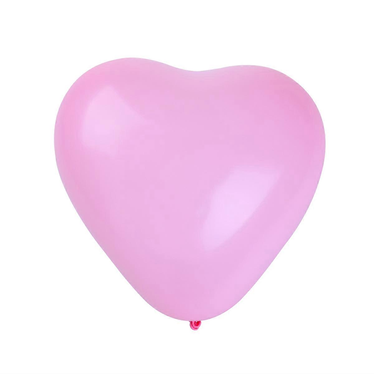 Heart Shape Party Balloon for Birthday Decoration 50Pcs White Latex