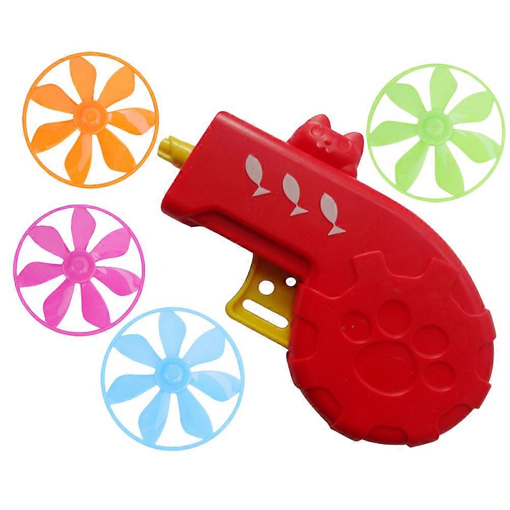 Cat Toy Flying Disc Launcher for 2Pcs Interactive Exercising Fun