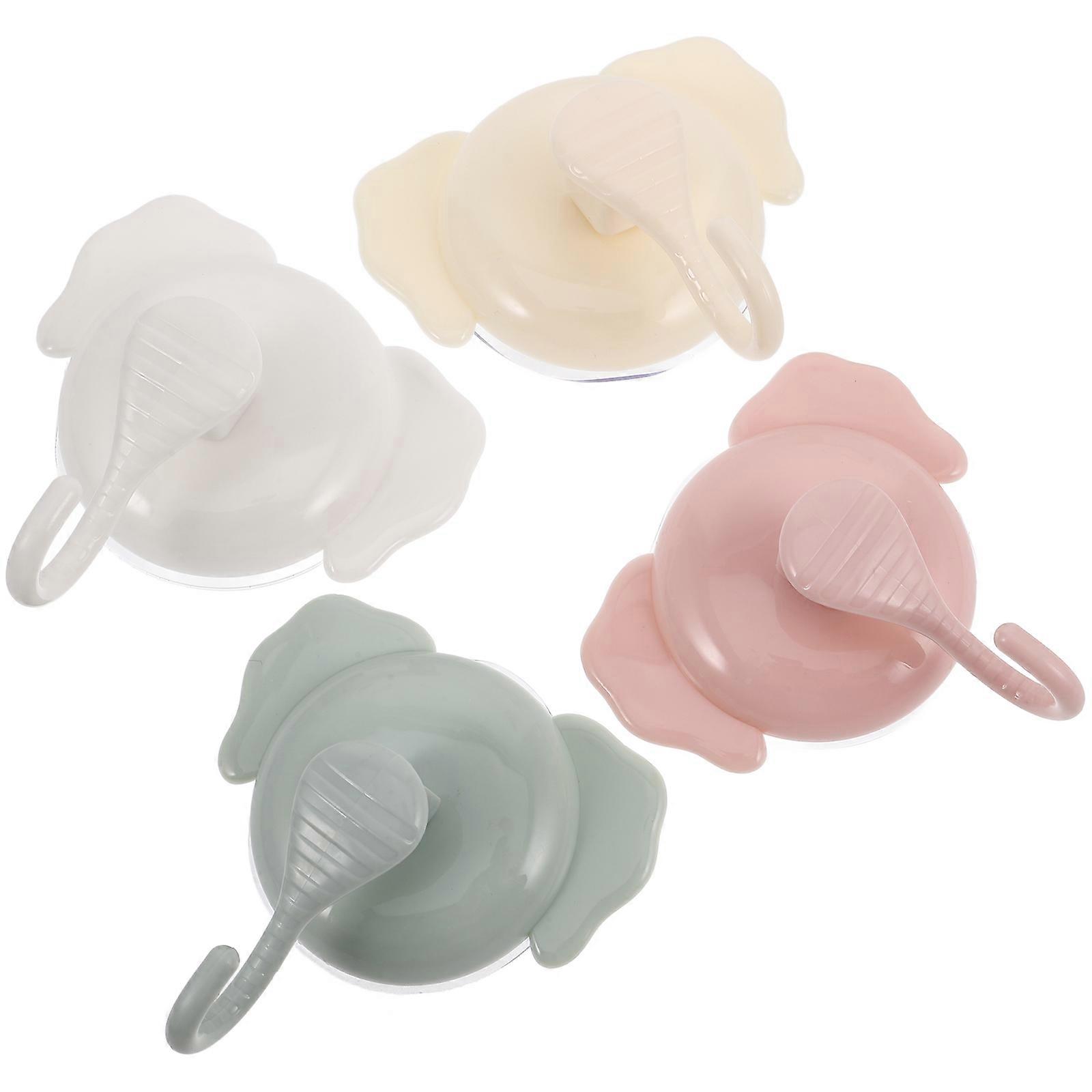 Bathroom Suction Hooks Cartoon for Towels 8Pcs Plastic