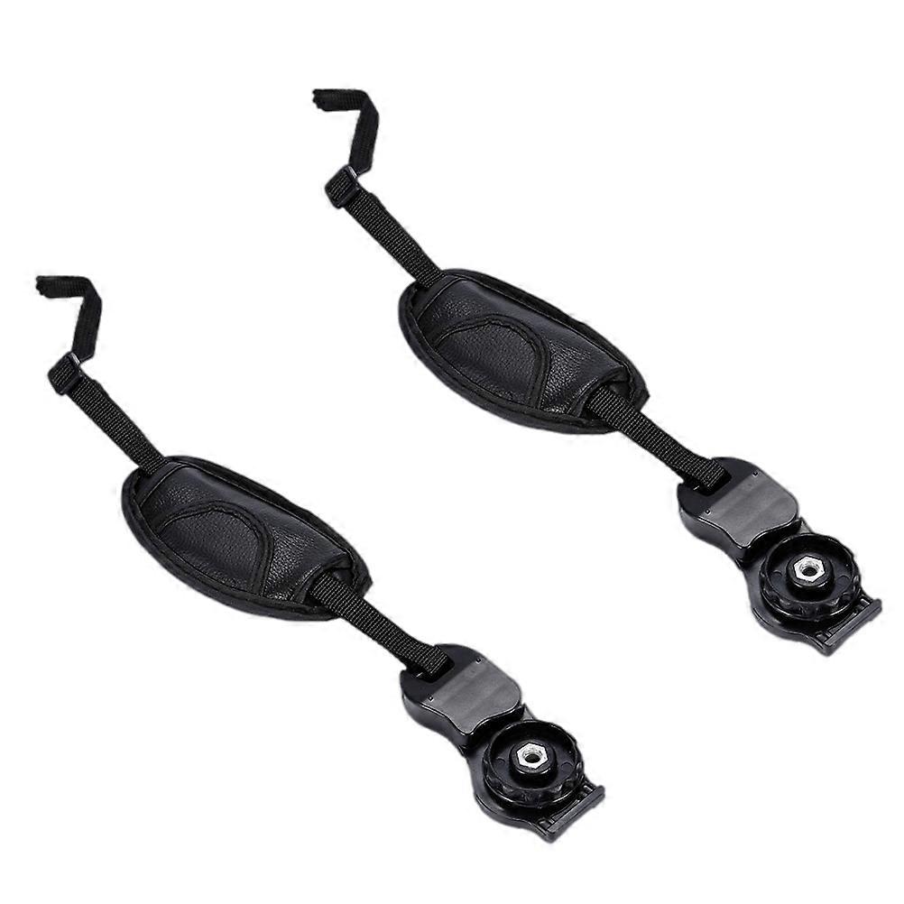 Camera Non-Slip Wristband Oval Simple Design For Photography Easy Storage 2Set