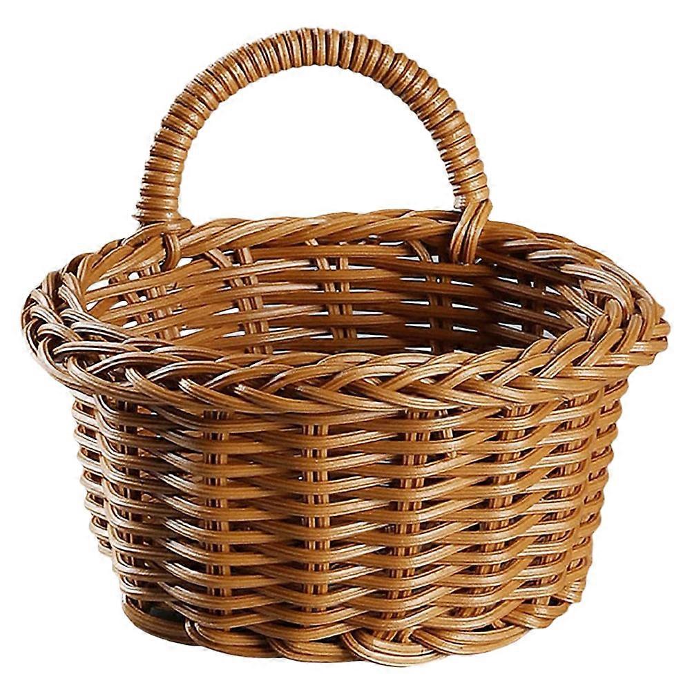 Rural Atmosphere Shape Wall Mounted Sundries Basket For General Users 1Pack