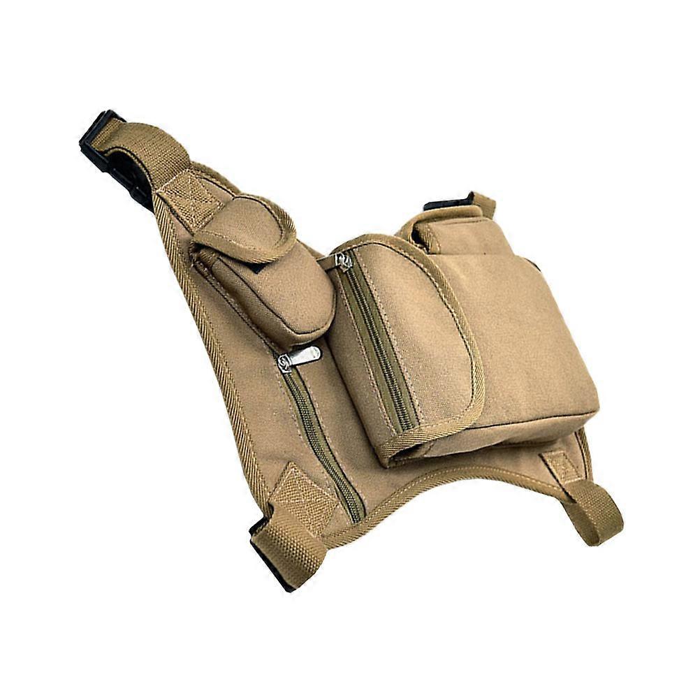 Multipurpose Thigh Pack Canvas Bag for Storage 2Pcs Outdoor Activities