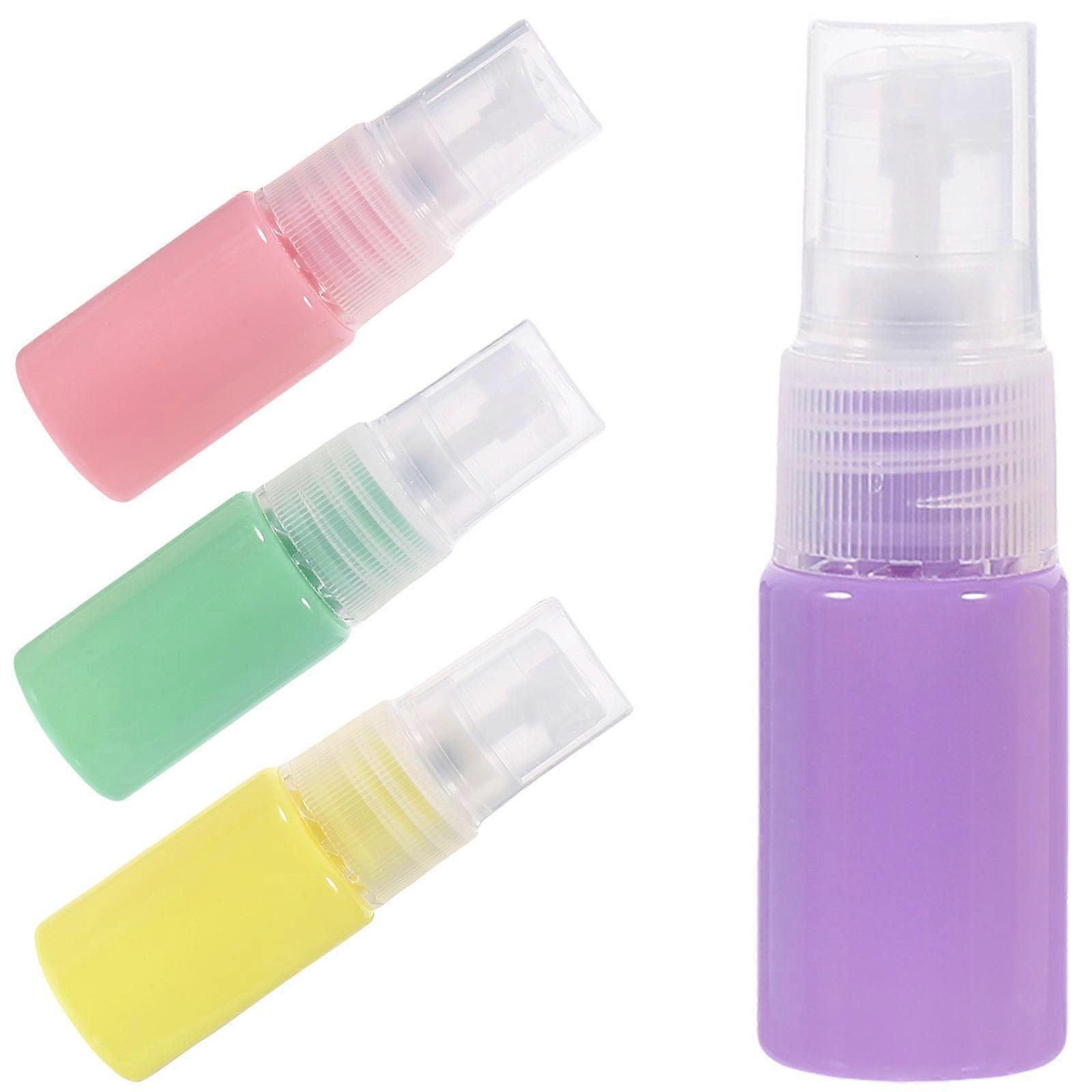 Refillable Plastic Spray Bottles for Hair Styling 4Pcs Assorted Colors