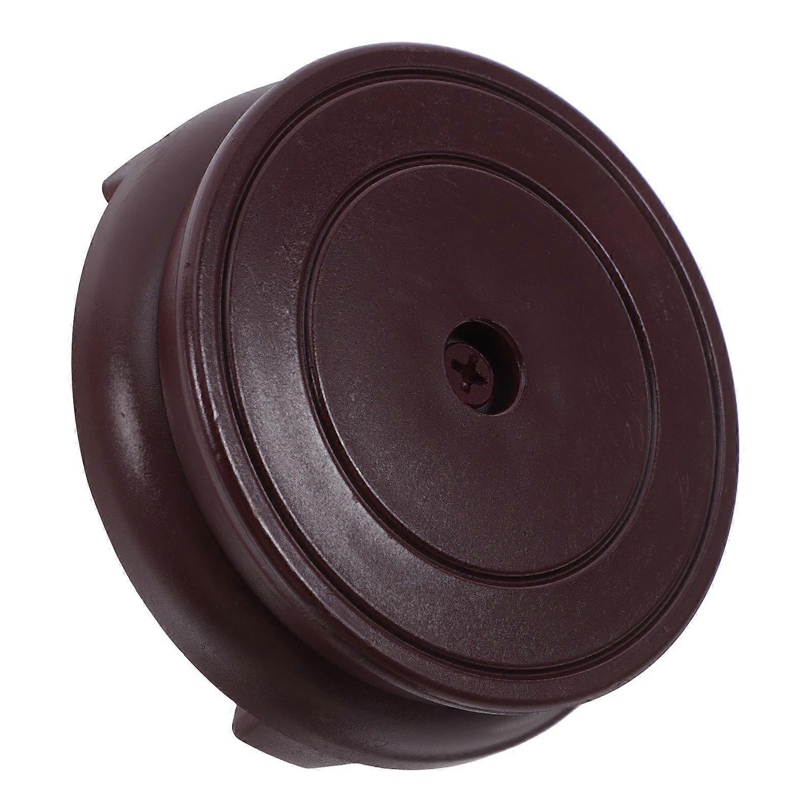 Resin Display Stand Base For Craft Items 4Pcs Round 8Cm Red Design Suitable For Vase And Teapot Placement