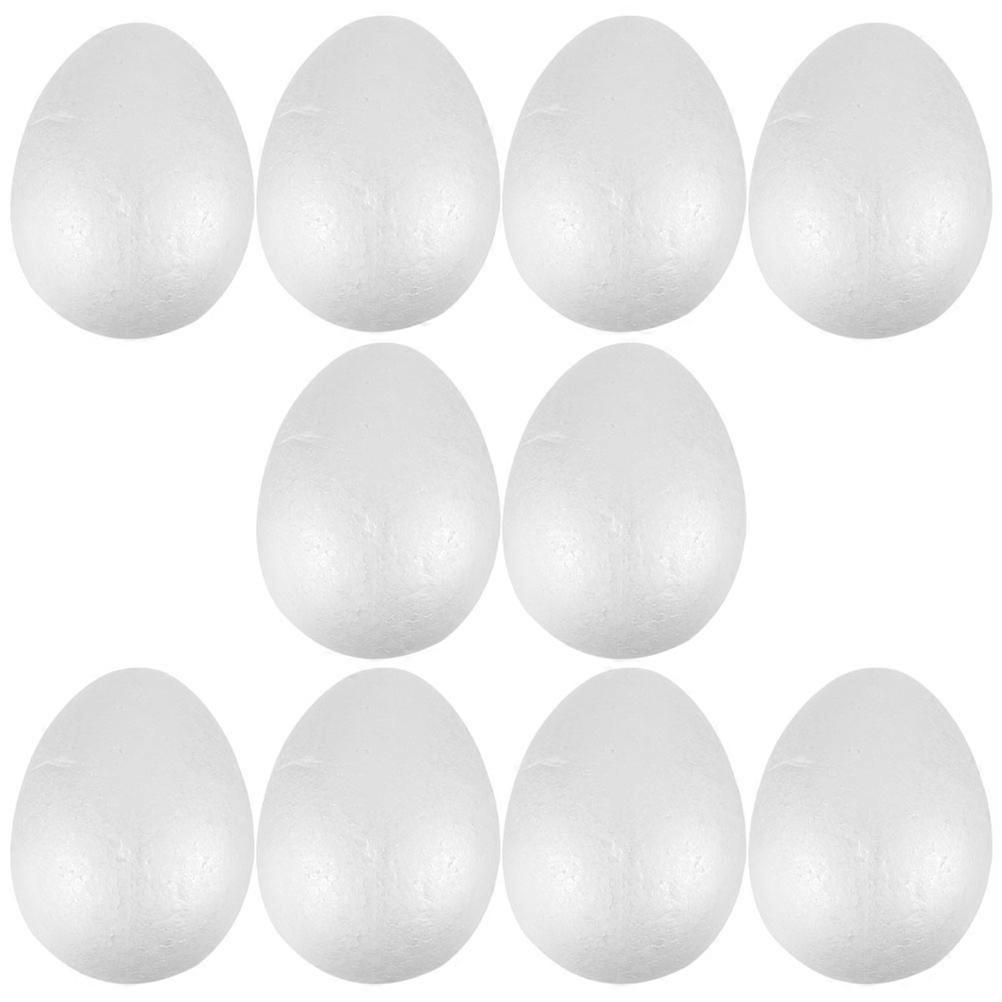 Easter Party Decoration 30 Pcs White Foam Eggs For Kindergarten Creative Activities 10cm Height Drawing Exercises
