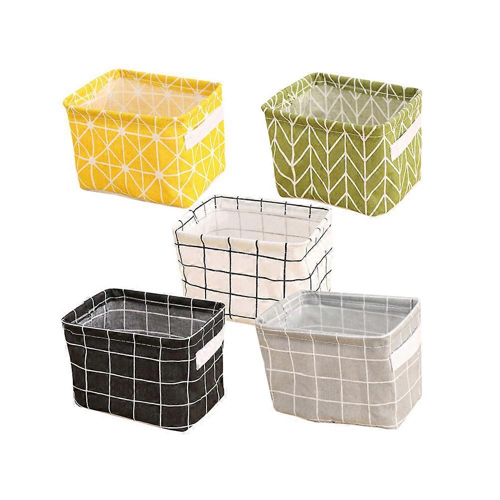 Household Basket Cotton Linen Basket for Storage Use 15Pcs Assorted Color