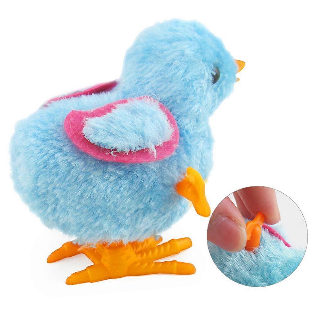 Kids Wind Up Animals Plush Toy 2Pcs Wind Up Chick Jumping Chicken Easter