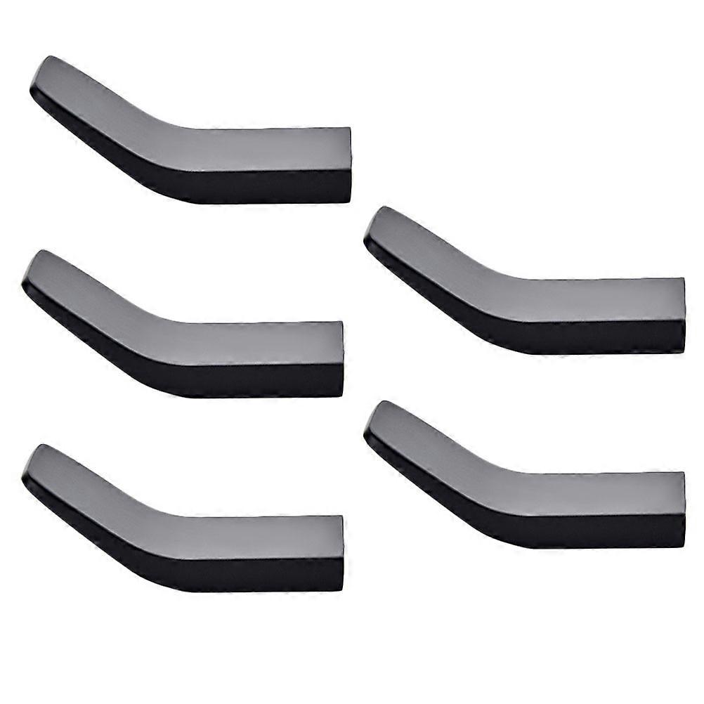 Bathroom Hook 10 Pcs Rectangular Adhesive Wall Hooks Black Design For Efficient Hanging In Home Decor