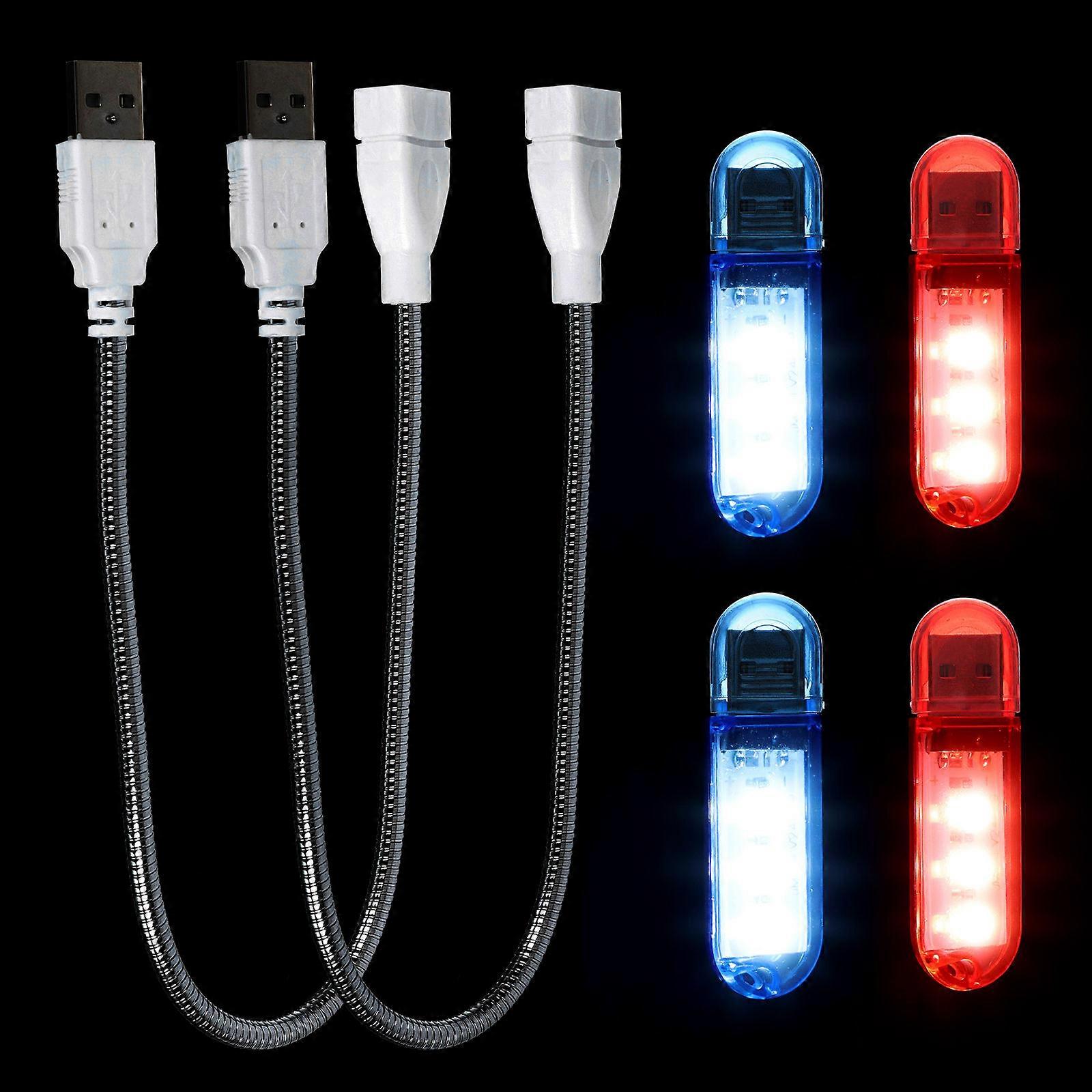 USB Night Light USB Plug-in Flash Drive Keyboard Lighting Use 1Set Red