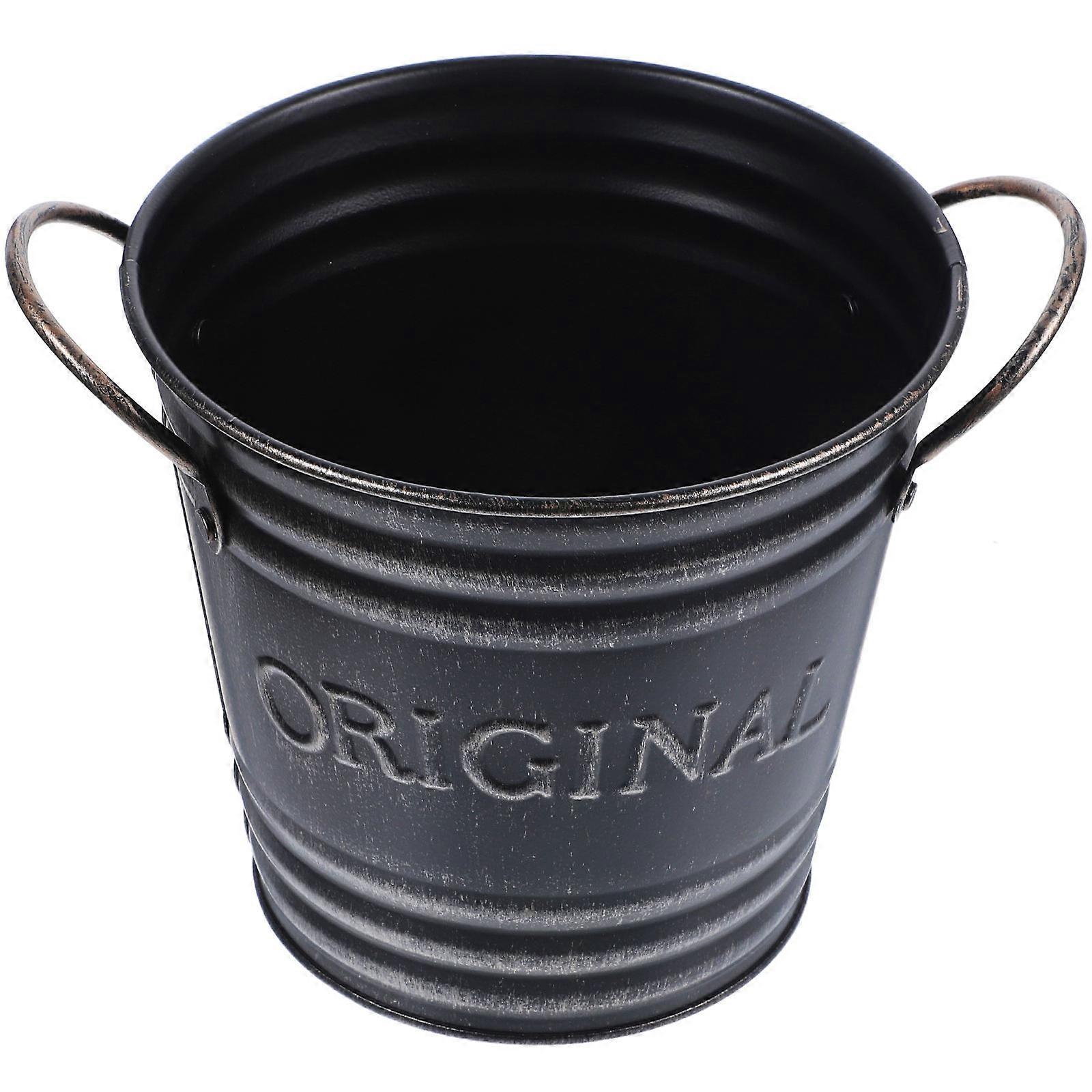 Flower Bucket Decorative Container For Home Wedding Vintage Rustic 3Pcs