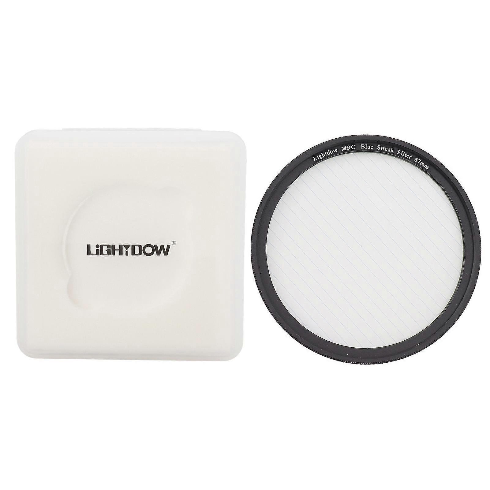 Blue Streak Special Effects Filter Micro Single Lens Camera Optical Glass Blue Streak Filter for Night Shooting 67mm
