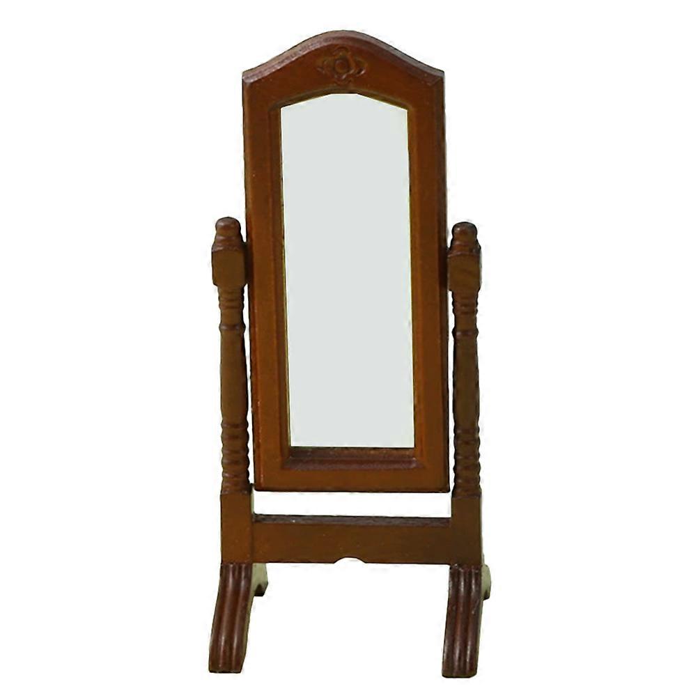 Miniature Furniture Toy 5Pcs Adjustable Angle Standing Mirror For Dollhouse Indoor Decor And Craft DIY Projects