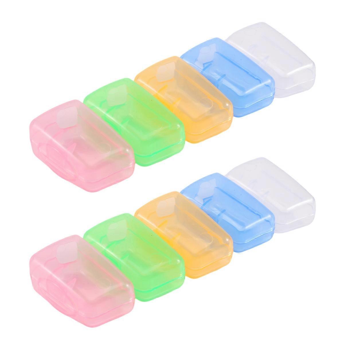 10 Pcs Portable Brushes Cap Toothbrush Holder Tourism Camping