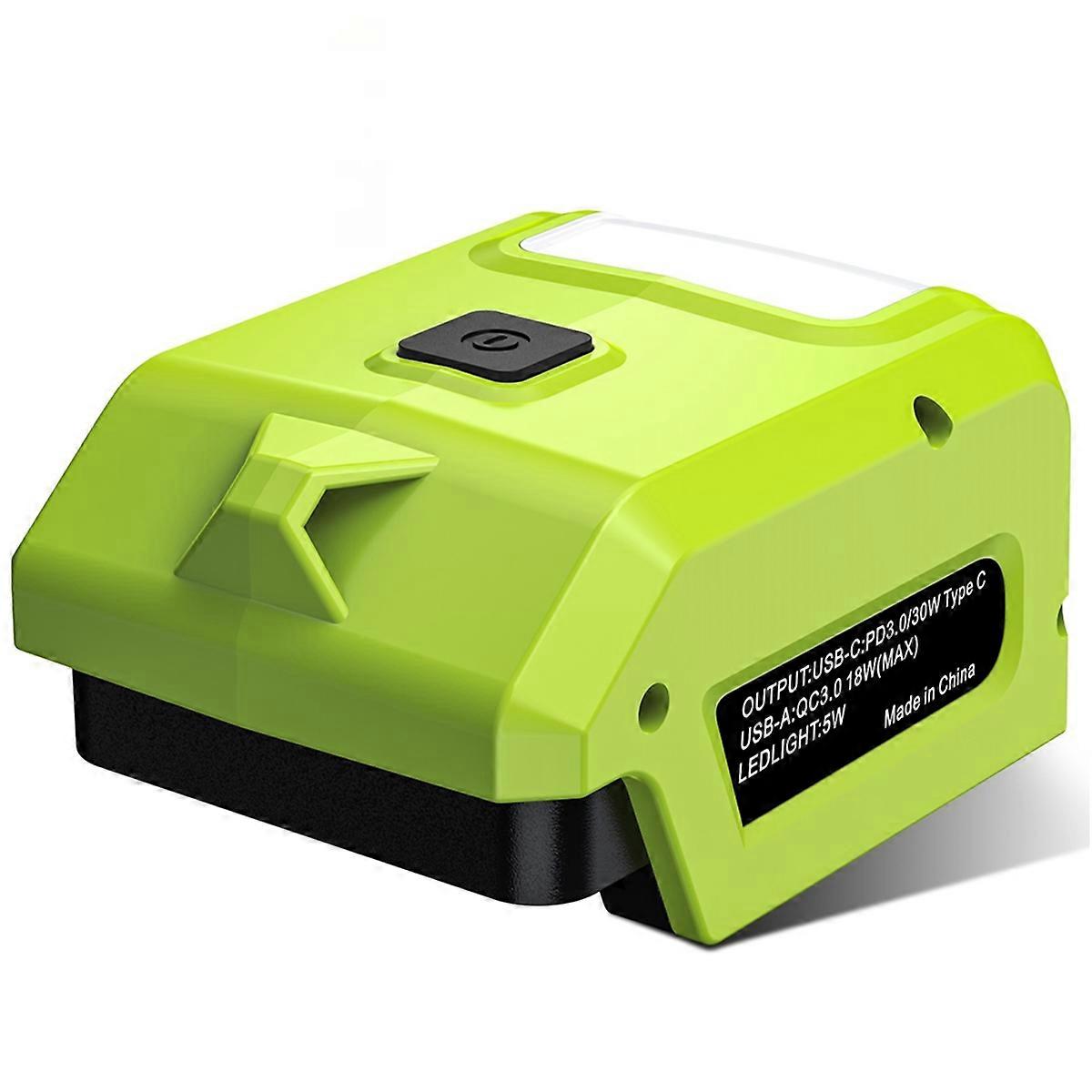 Battery Adapter for 40V Electric Tool Li-Ion Battery LED Light