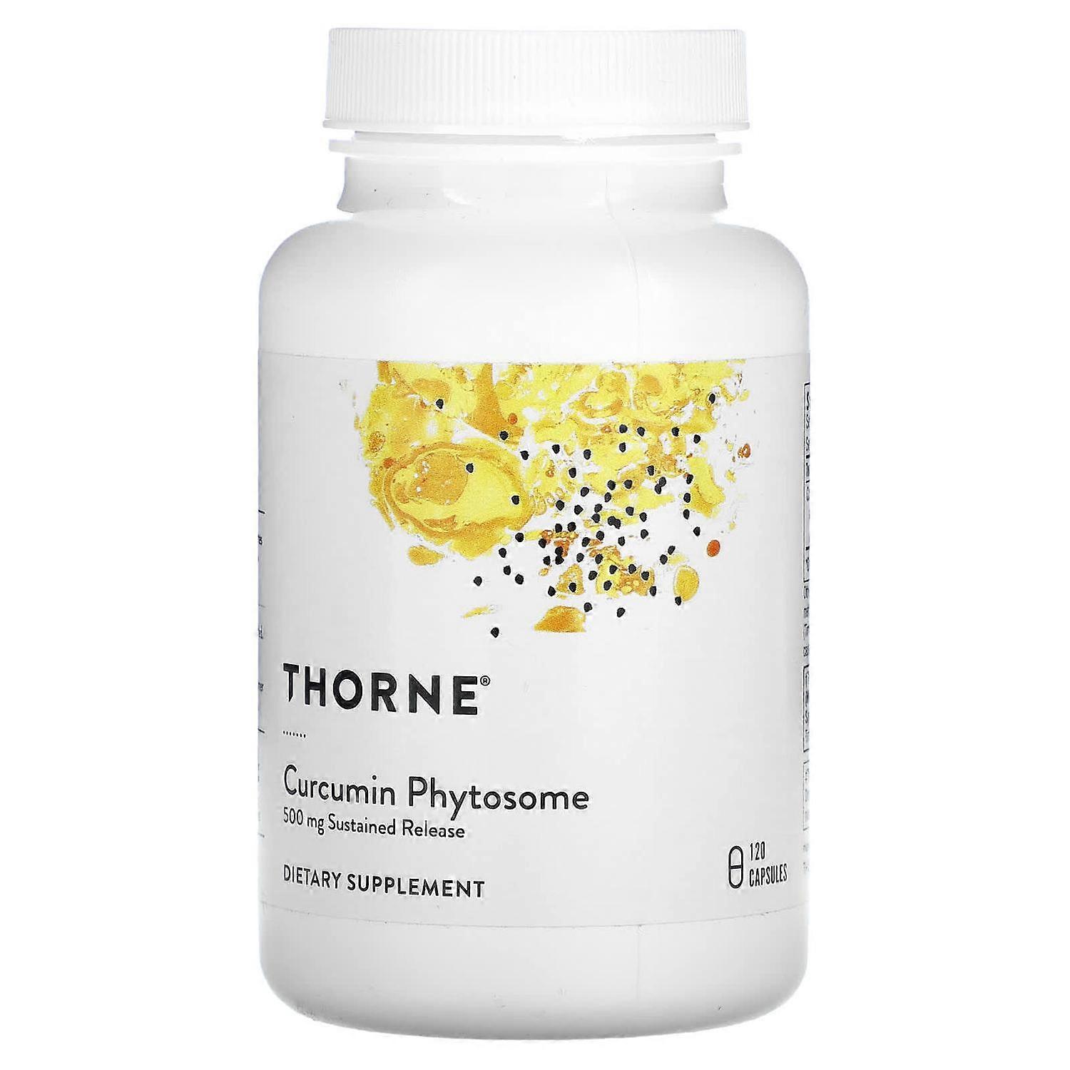 Thorne Research, Curcumin Phytosome, Sustained Release, 500 mg, 120 Capsules