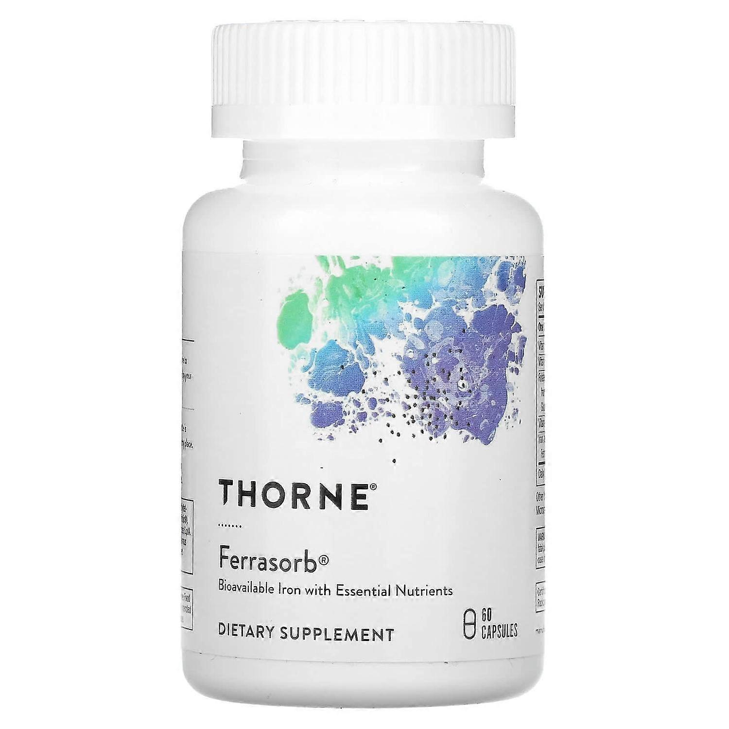 Thorne Research, Ferrasorb, 60 Capsules