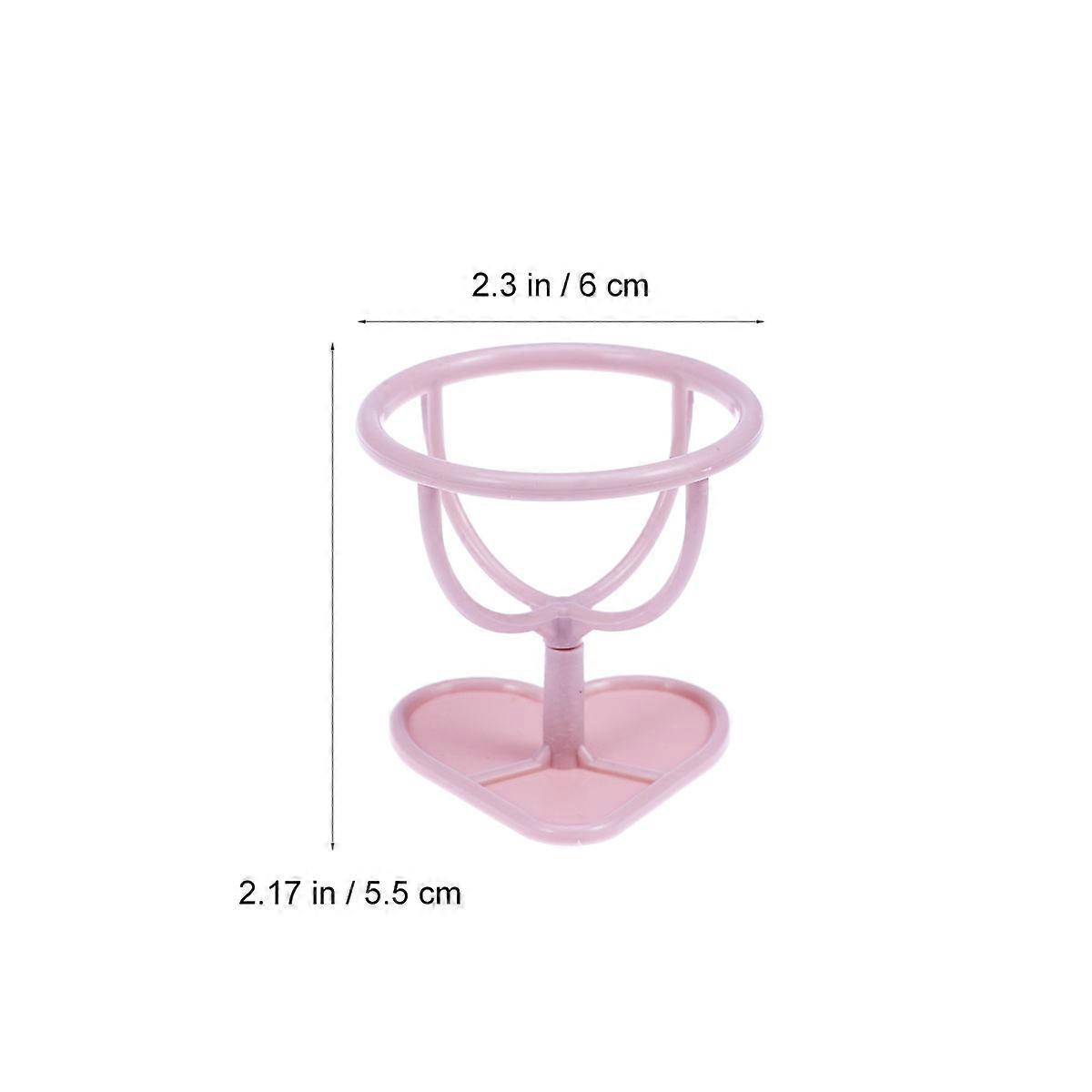Makeup Sponge Storage Shelf for Powder Puff Stand Holder with 2Pcs Bracket
