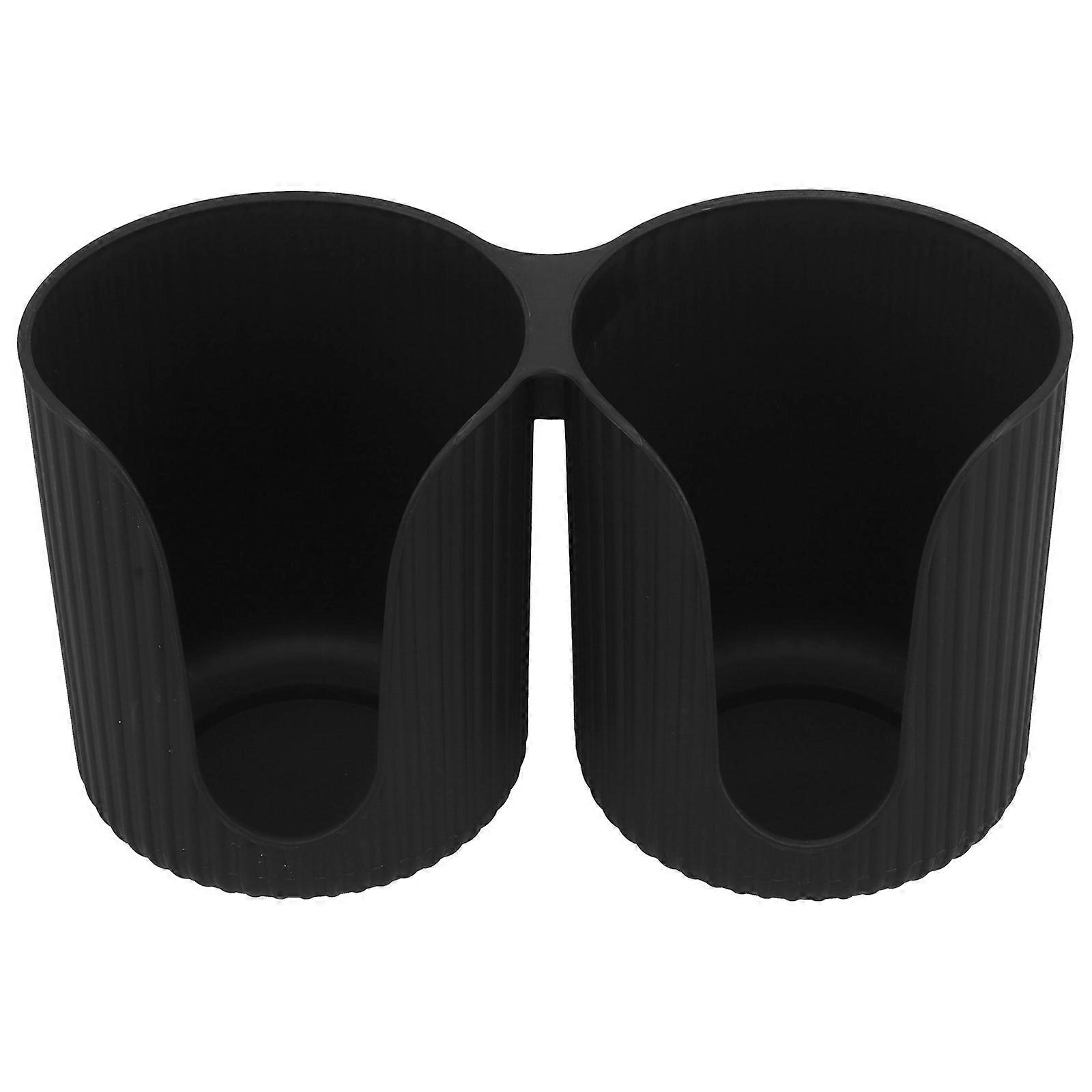 Black Paper Cup Dispenser 5Pcs Rectangular Holder For Commercial Use And Home Prevent Cup Slipping