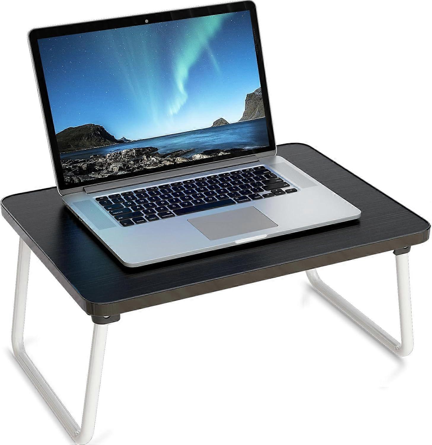 Foldable Lap Desk for Laptop - Portable Breakfast Tray with Collapsible Legs, Lightweight Mini Table for Bed & Sofa, Versatile Notebook Stand for Work