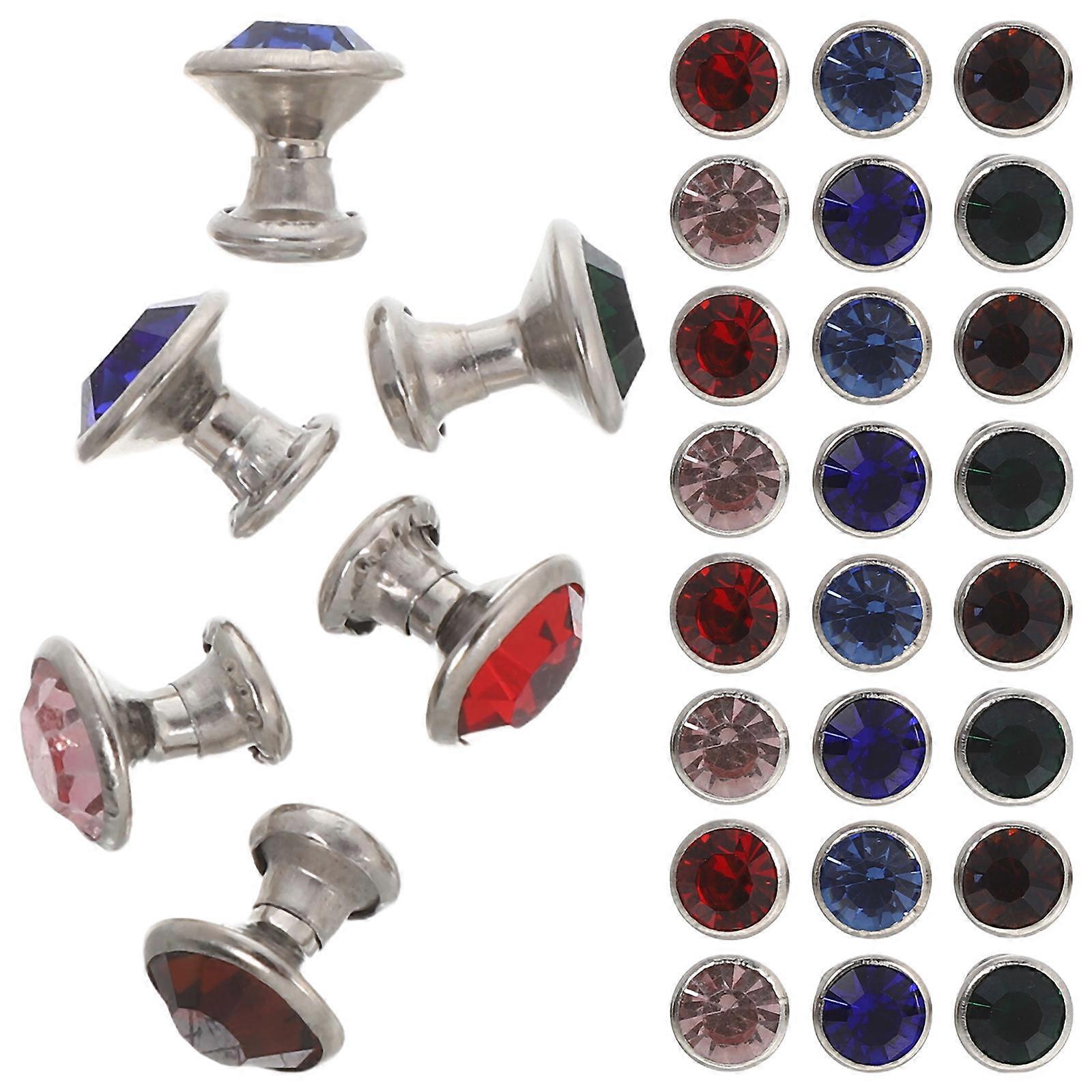 Rivets 240 Pcs Crystal Rhinestone Studs For Craft DIY Making Multi Color For Artists Decorating