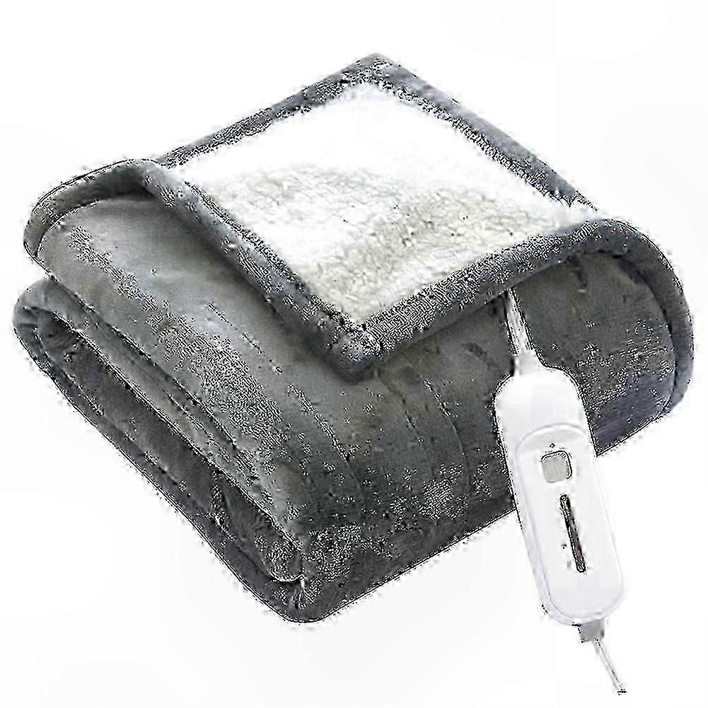 Electric Heating Throw Blanket, Fast Warm-up, 62x84 Inch, Thermostat Control with Timer, EU Plug-Compatible miao7