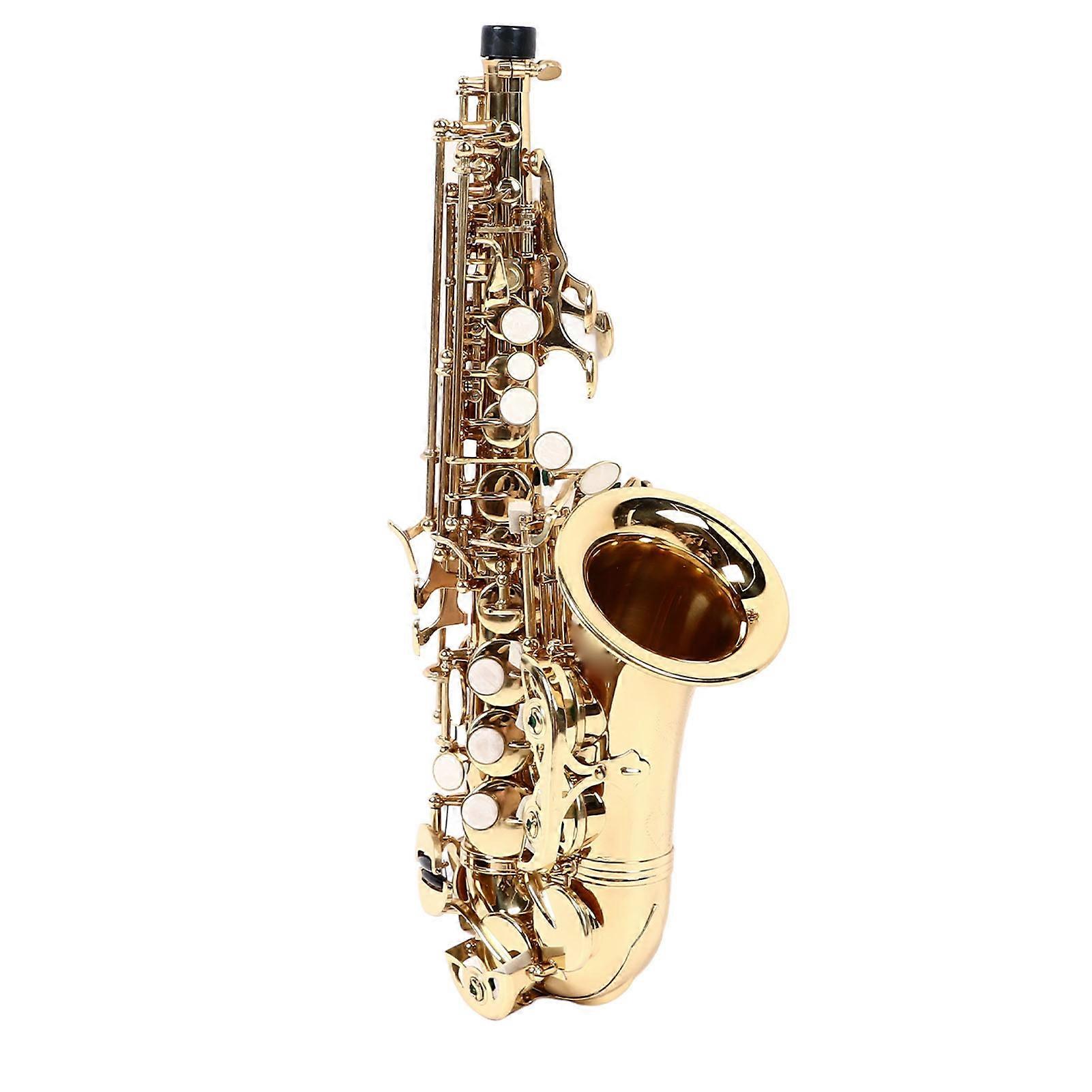 Set per sassofono soprano in ottone Si bemolle per principianti, oro