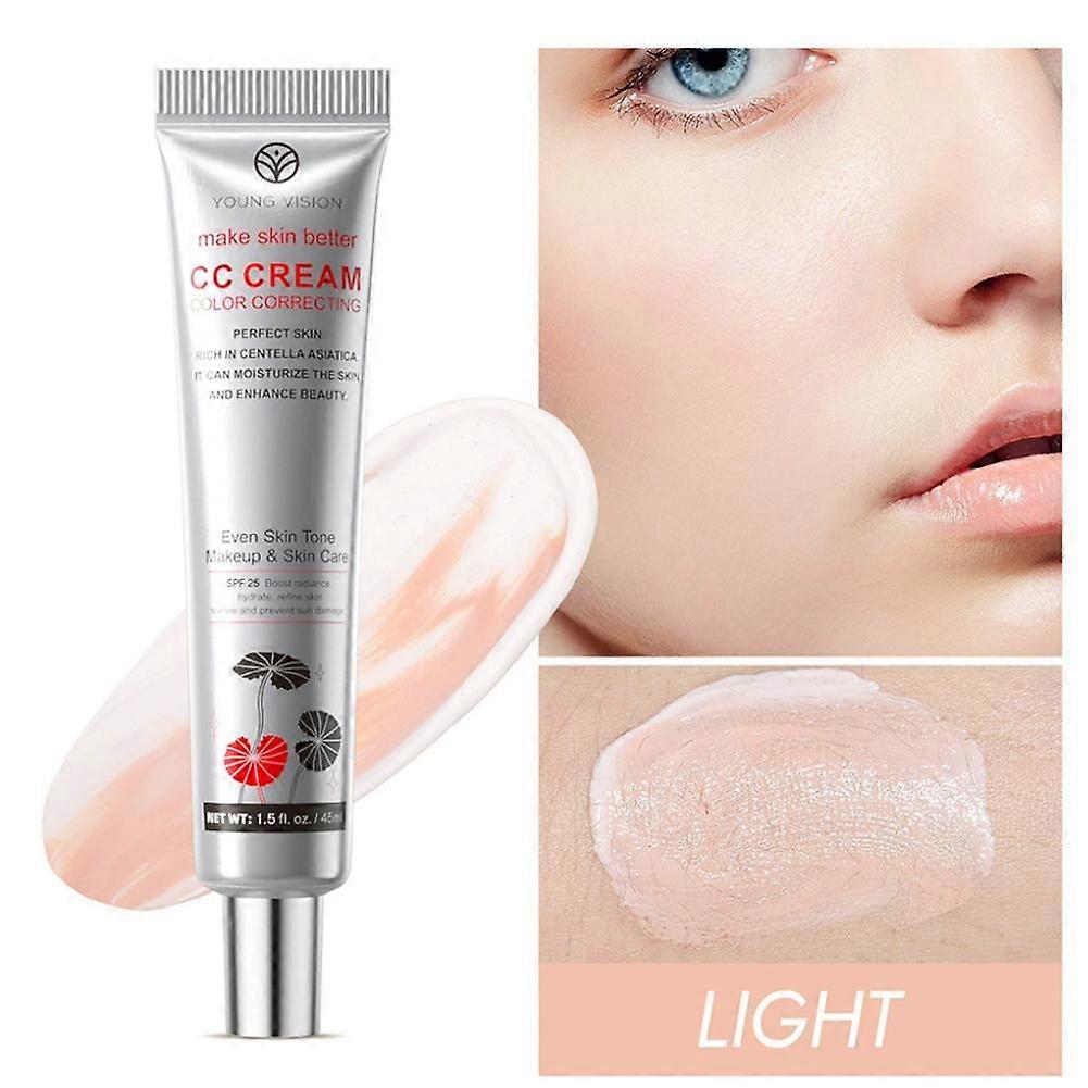 Centella Asiatica CC Cream with SPF Lightweight Formula for Sensitive Skin Daily Brightening and Hydration