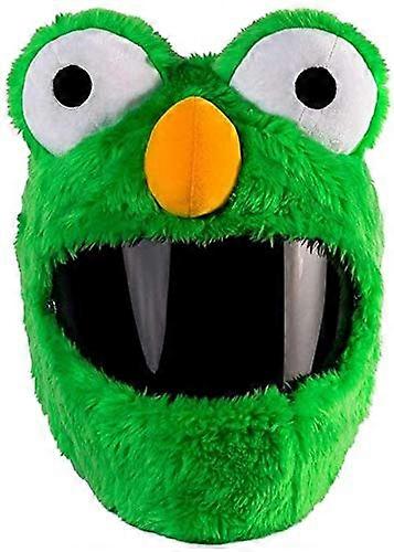 Helmet Cover For Motorcycle Helmet, Green, Fun Design, Warmth, Cover Only, Helmet Not Included